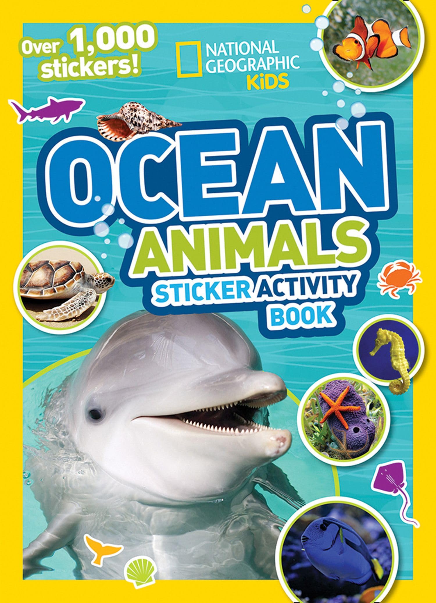 National Geographic Kids Ocean Animals Sticker Activity Book: Over 1,000 Stickers! (Ng Sticker Activity Books),Used