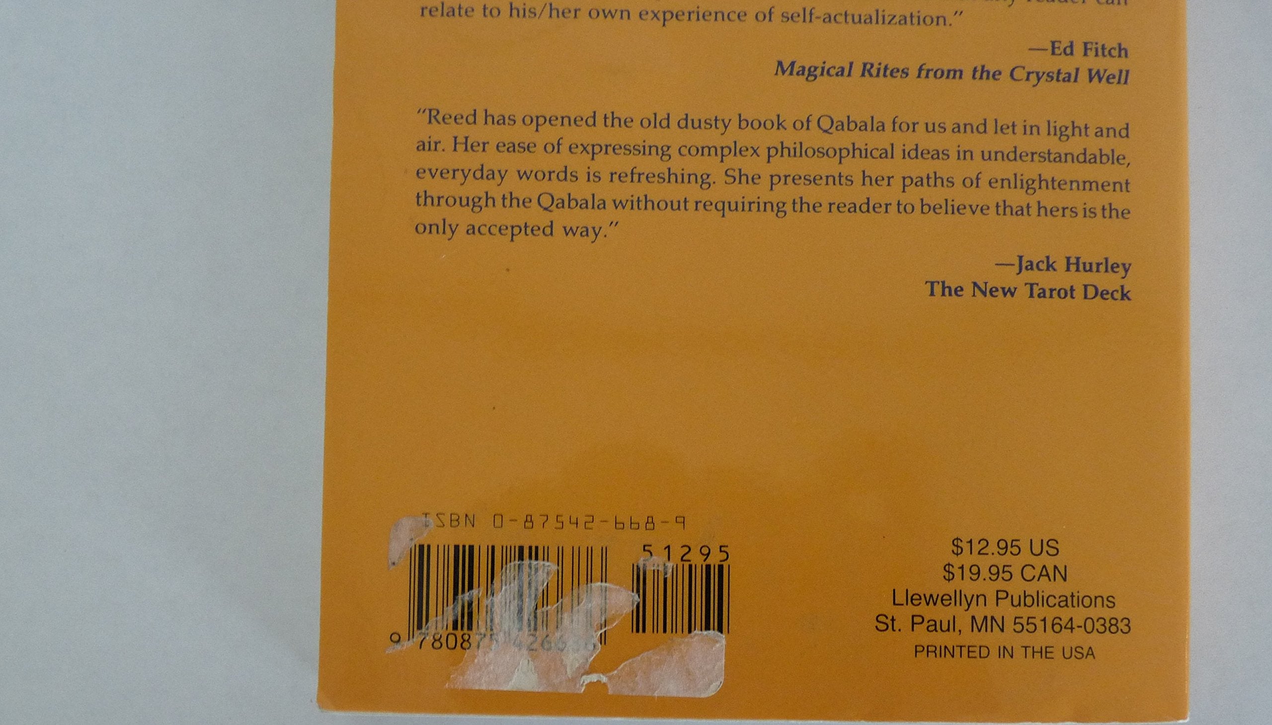 The Witches Tarot: The Witches Qabala Book 2 (Llewellyn's Modern Witchcraft Series),Used