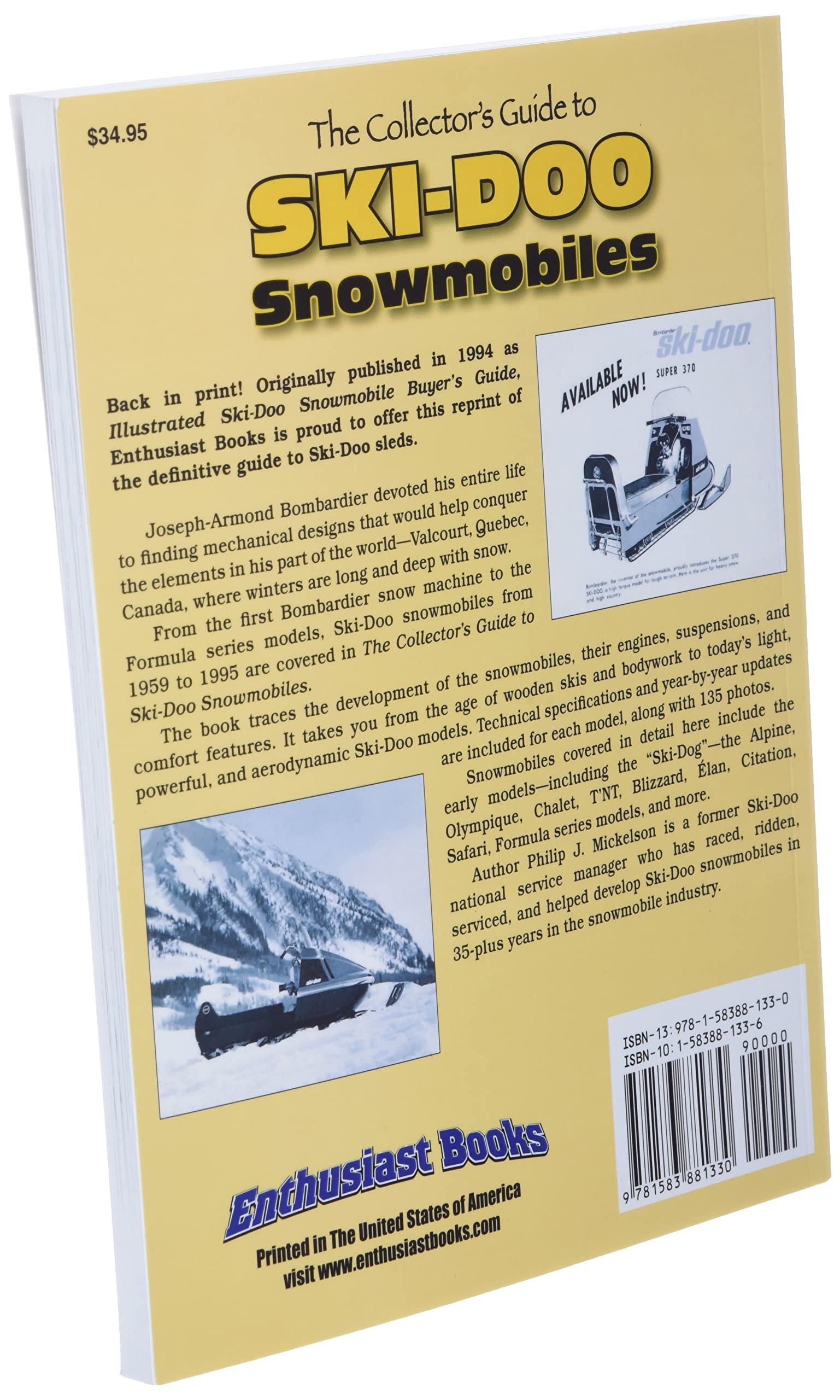 The Collector's Guide to SkiDoo Snowmobiles,Used