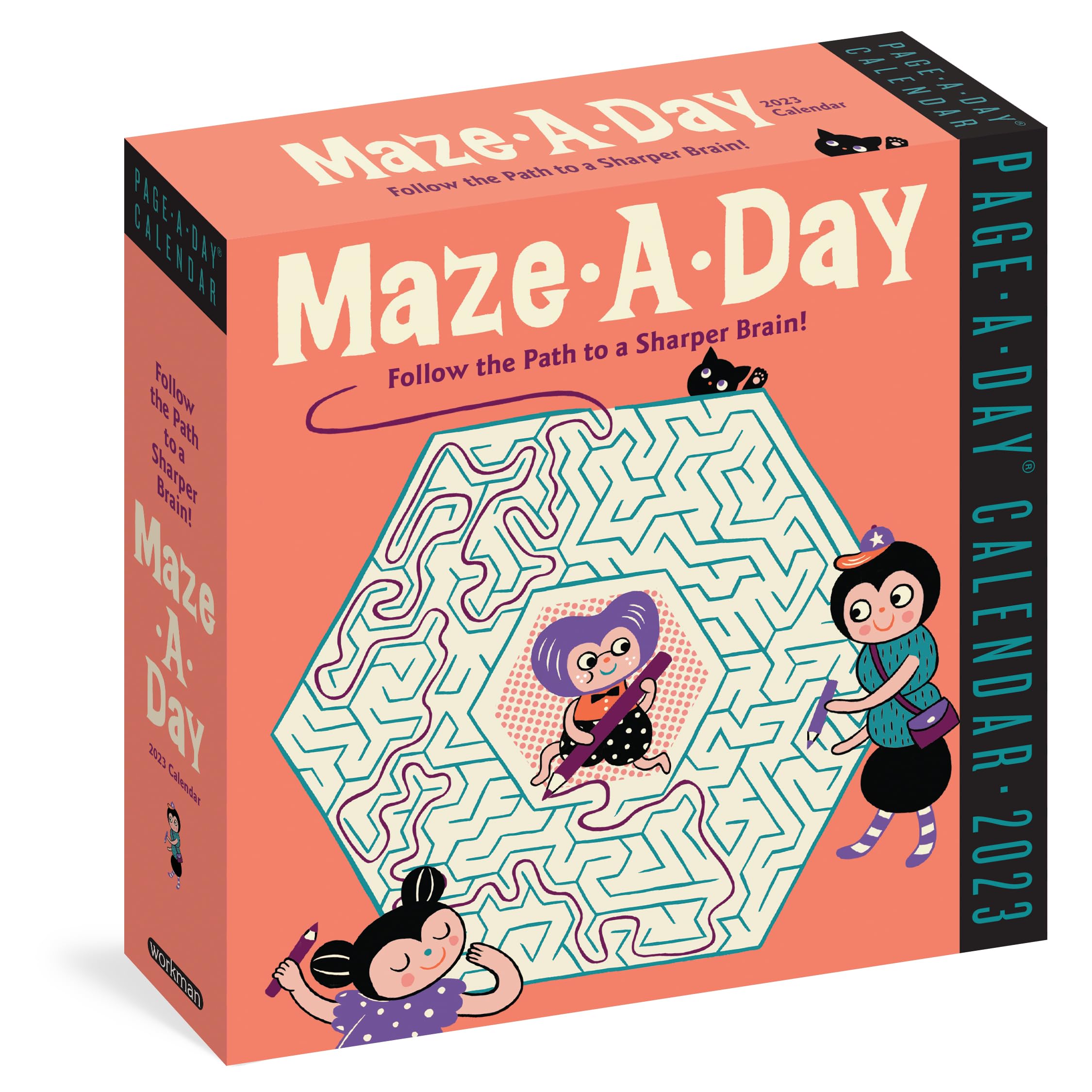Mazeaday Pageaday Calendar 2023: Follow The Path To A Sharper Brain!