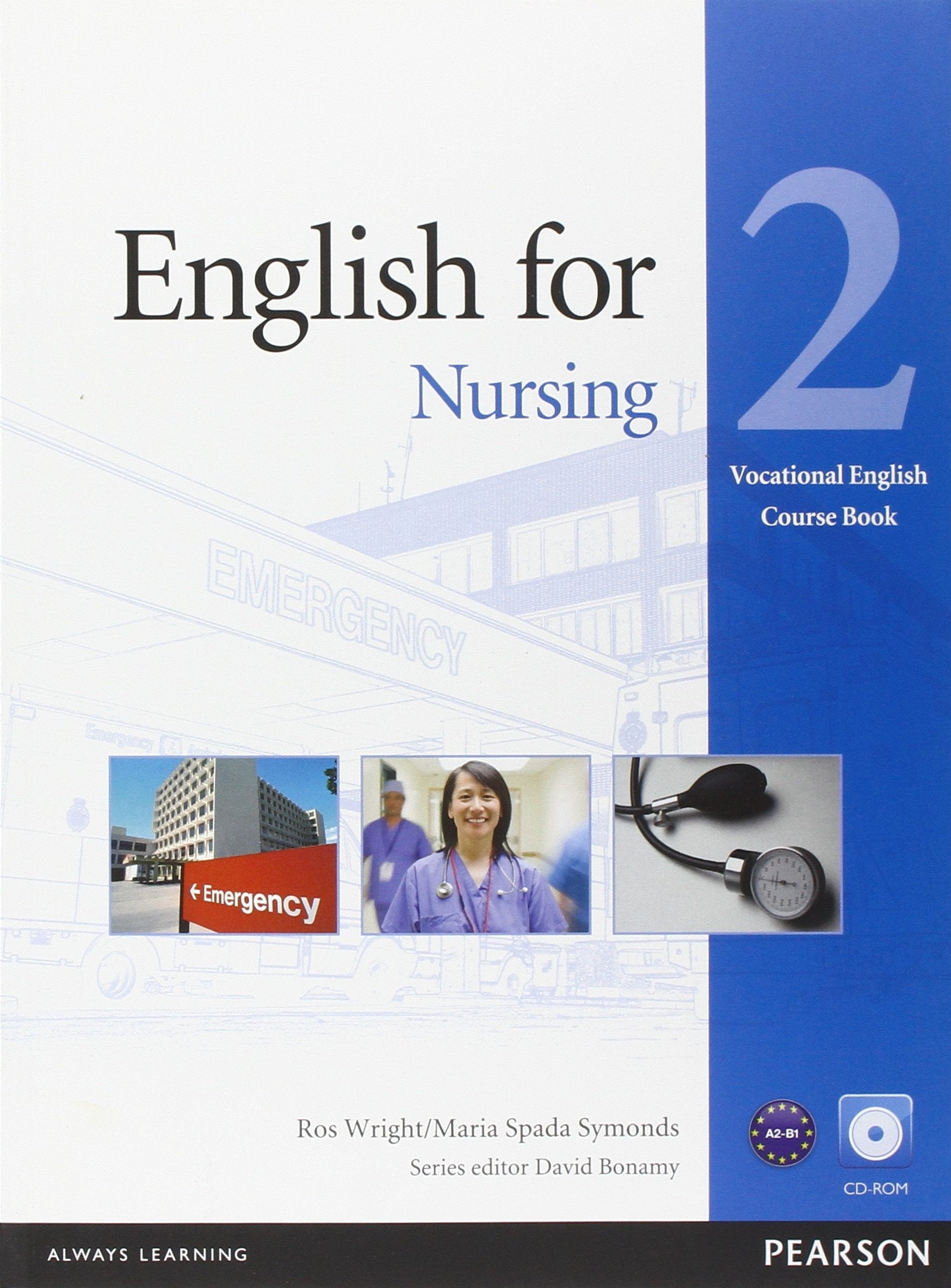English For Nursing Level 2 Coursebook And Cdrom Pack (Vocational English),Used