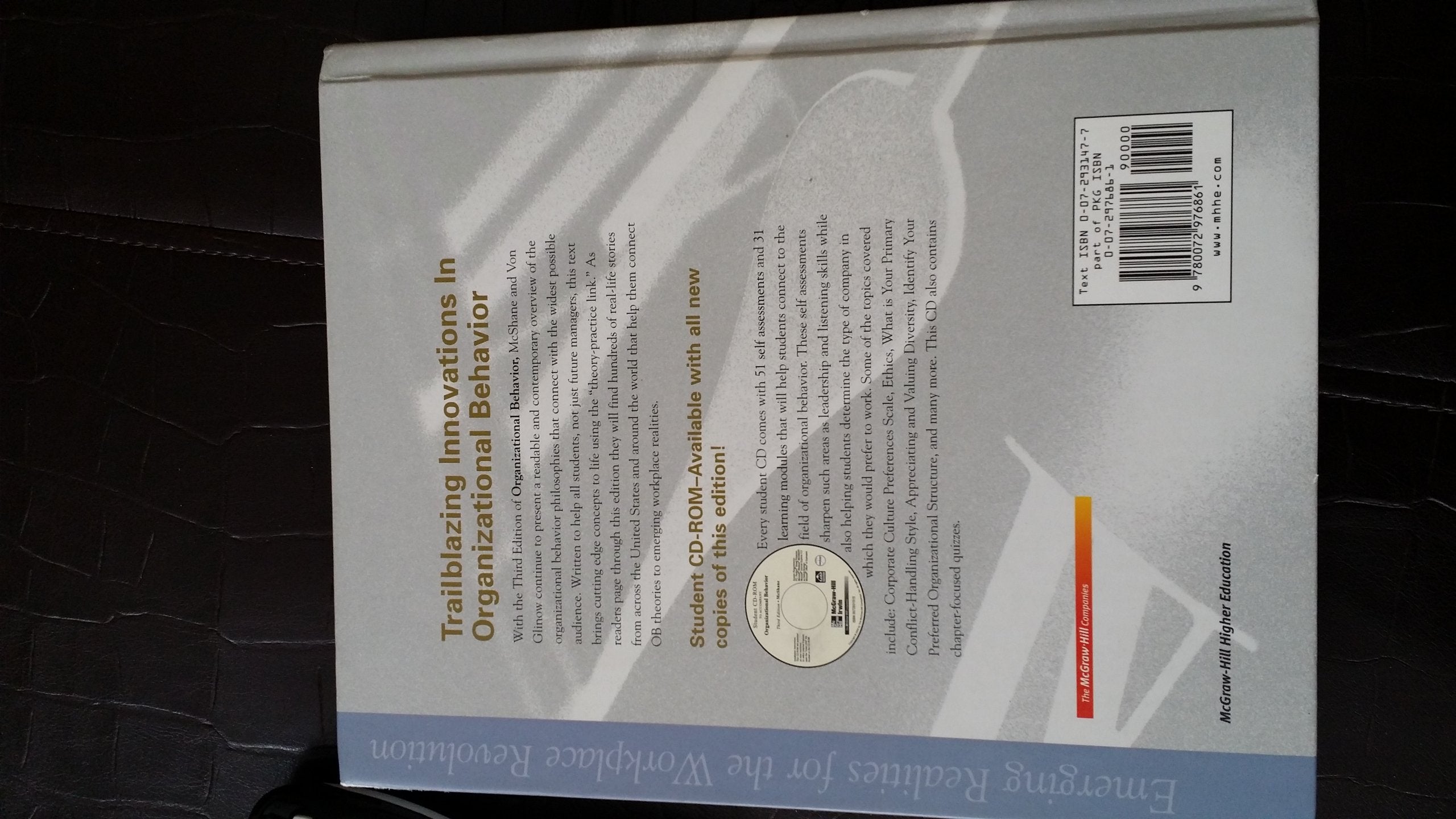 Organizational Behavior with Student CD and OLC/PowerWeb card,Used