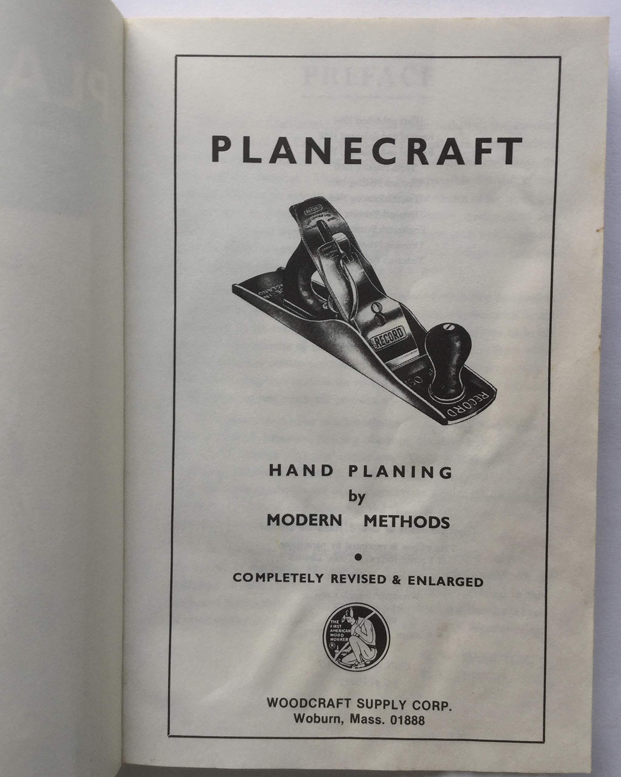 Planecraft  Hand planing by Modern Methods,Used