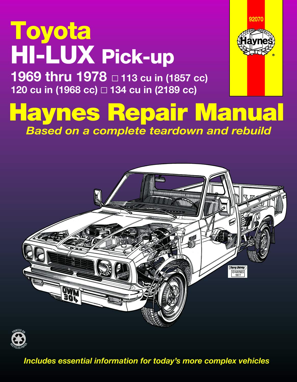 Toyota HiLux Pickup 1969 thru 1978 (Haynes Manuals),Used