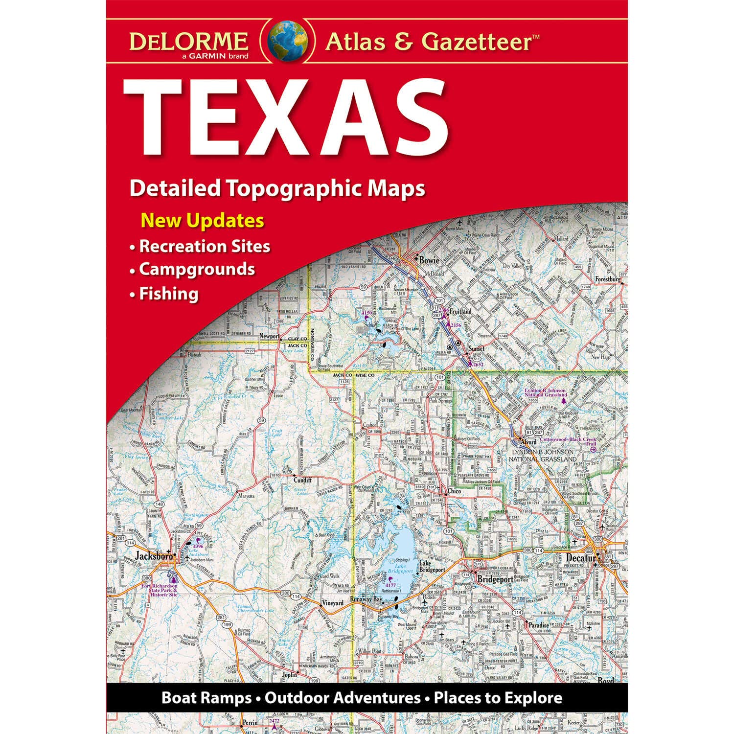 Texas Atlas & Gazetteer (Delorme Atlas & Gazetteer),Used