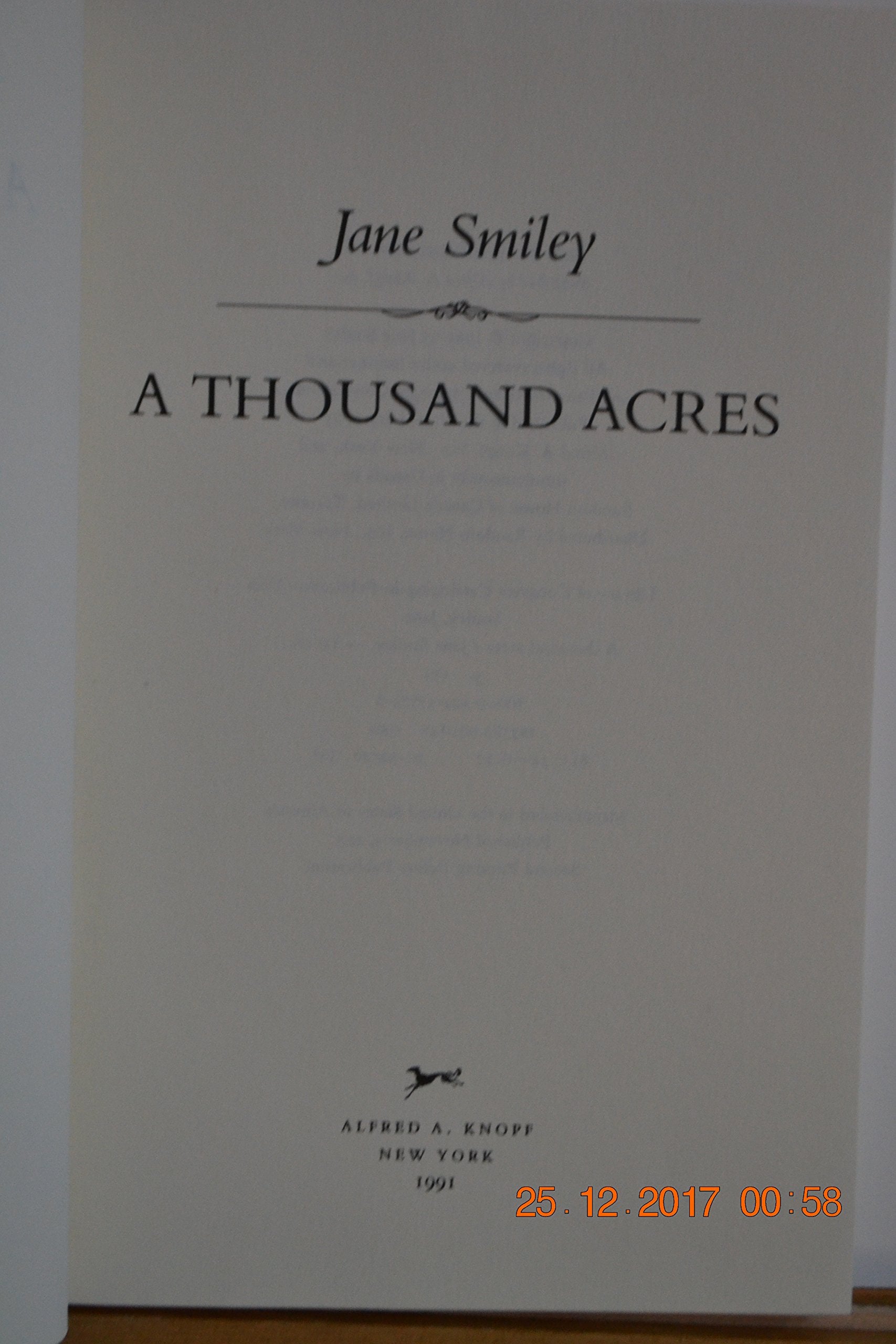 A Thousand Acres,New