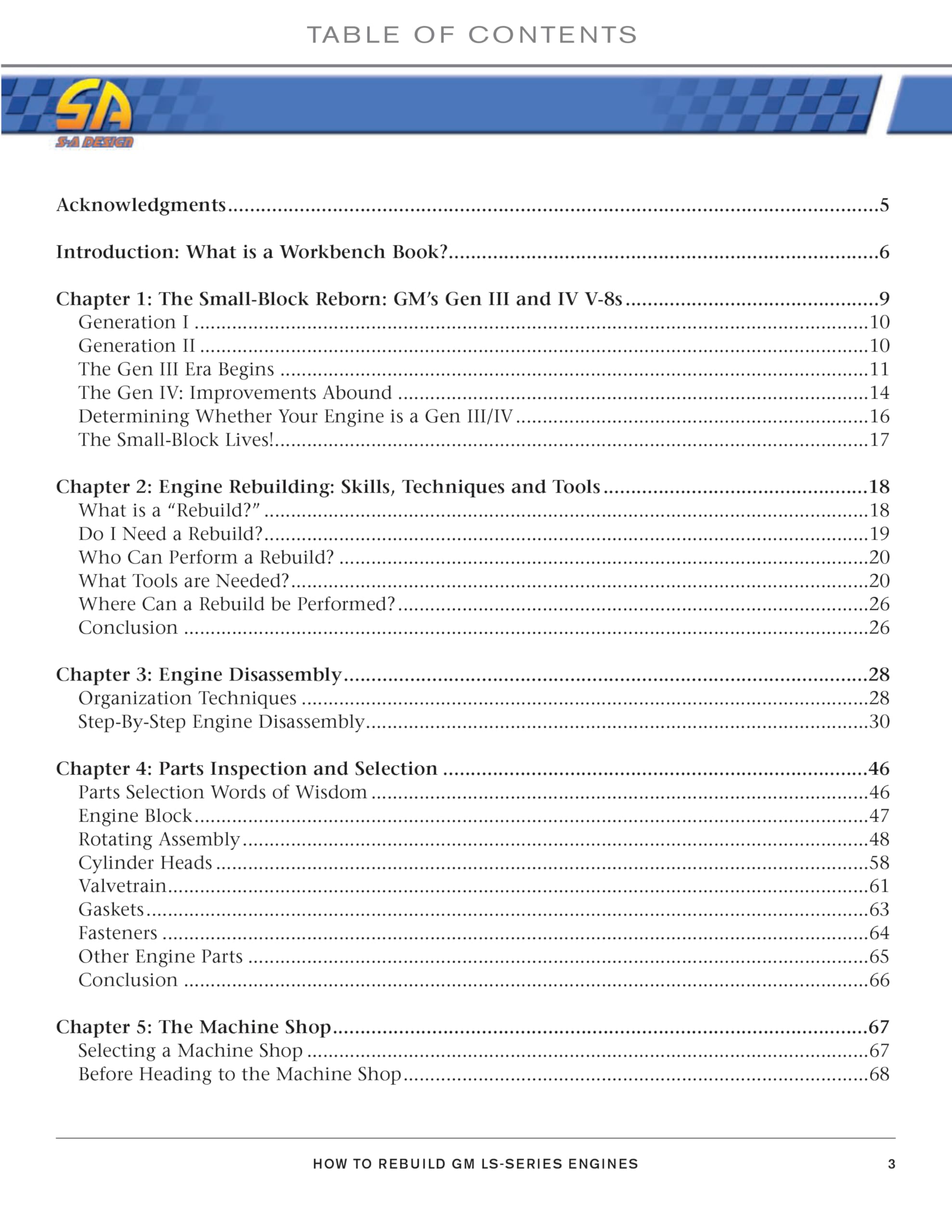 How to Rebuild GM LSSeries Engines (SA Design),Used
