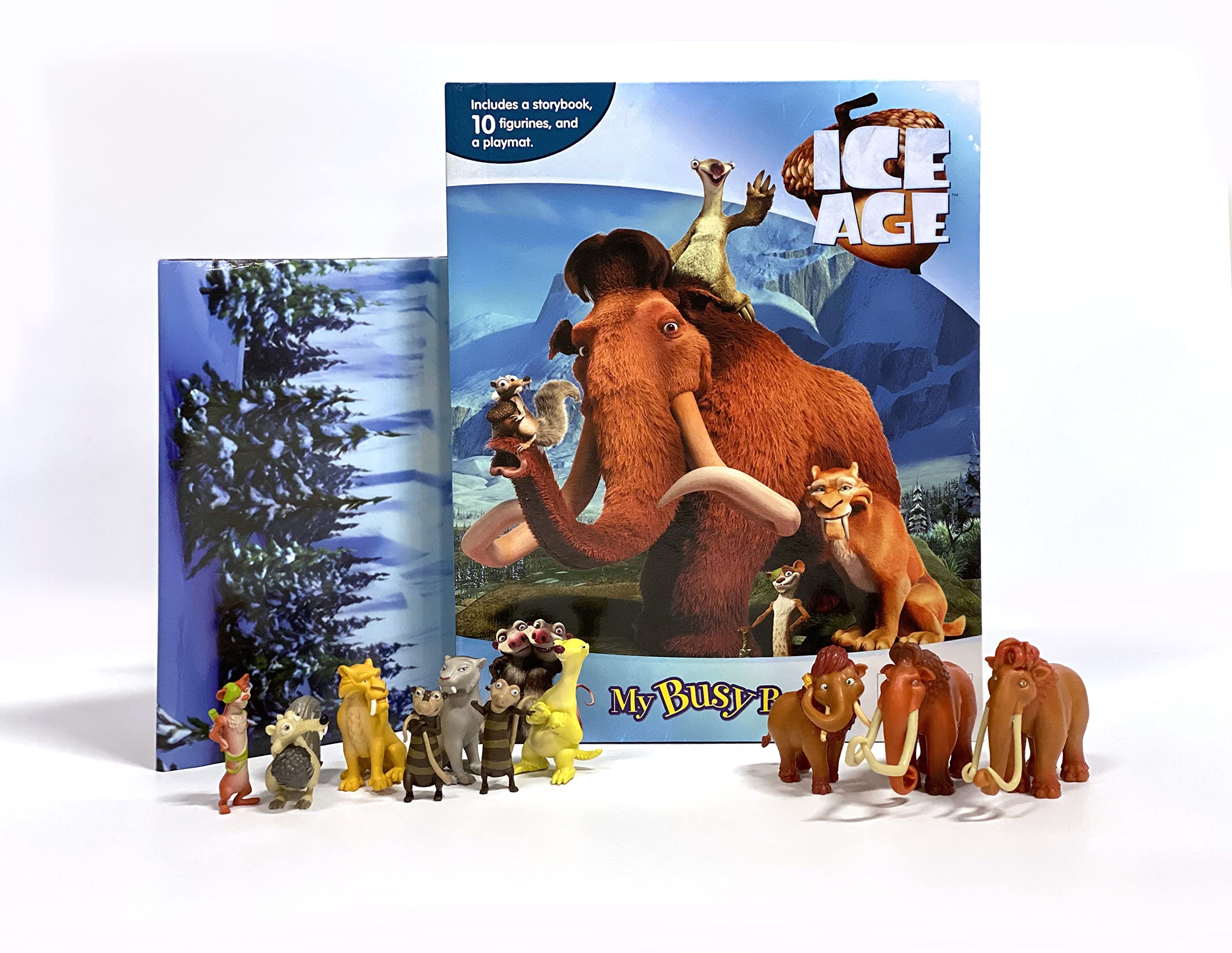 Ice Age My Busy Books Storybook, 10 Figurines, Playmat