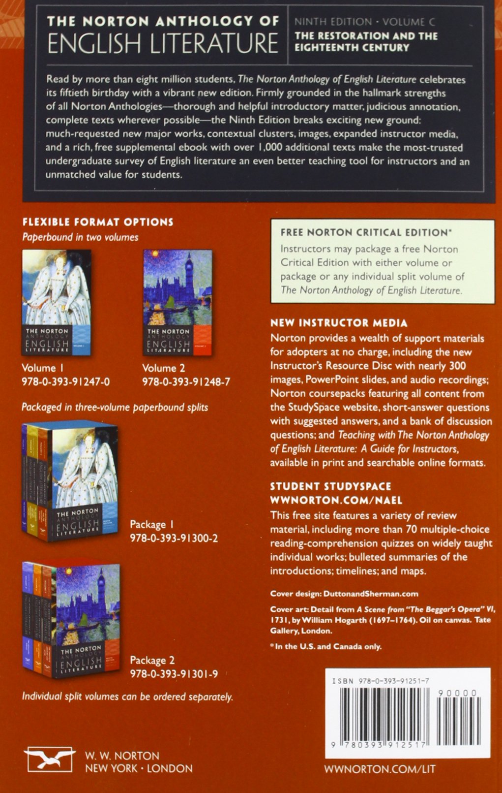 The Norton Anthology of English Literature (Ninth Edition) (Vol. Package 1: Volumes A, B, C),Used
