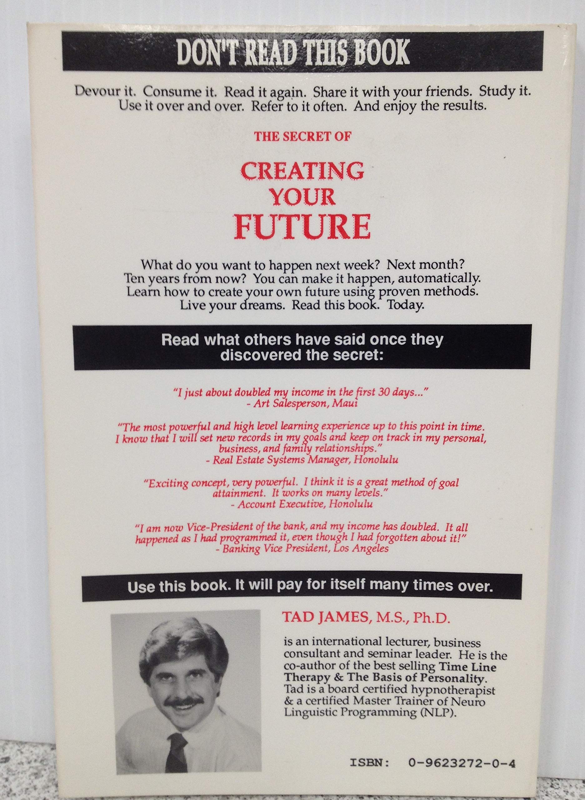 The Secret Of Creating Your Future,Used