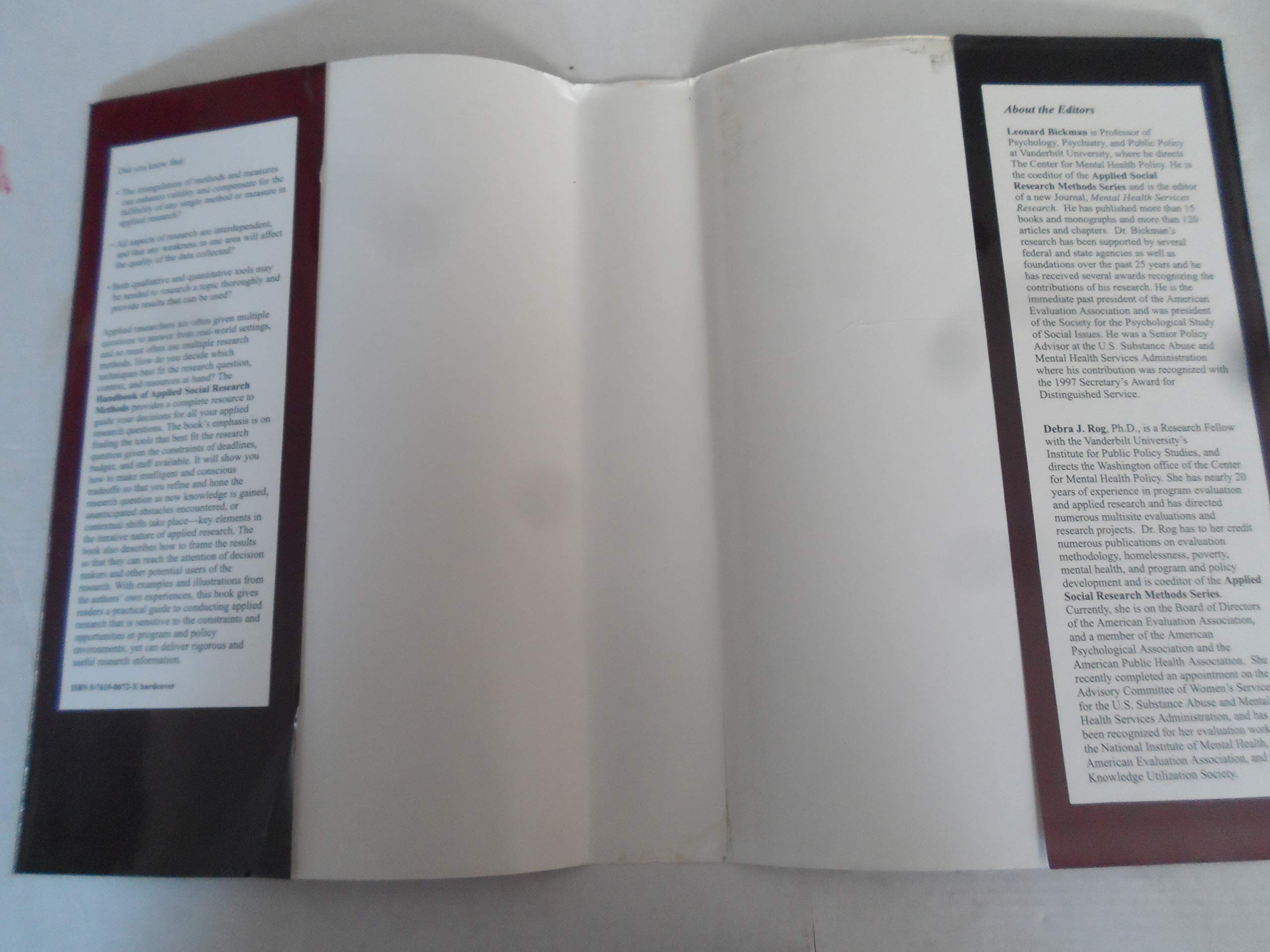 Handbook of Applied Social Research Methods,Used