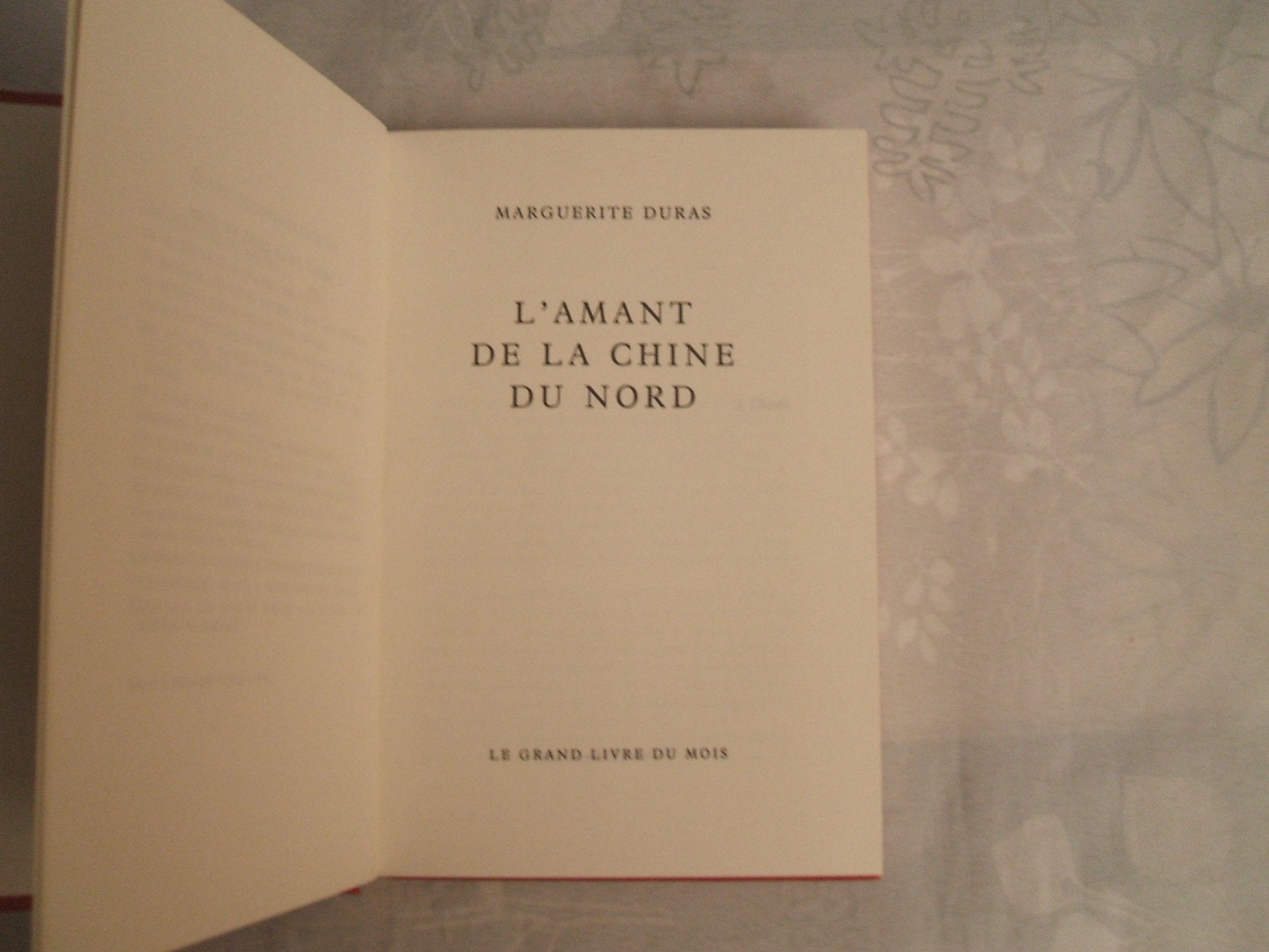 Amant De LA Chine Du Nord,Used