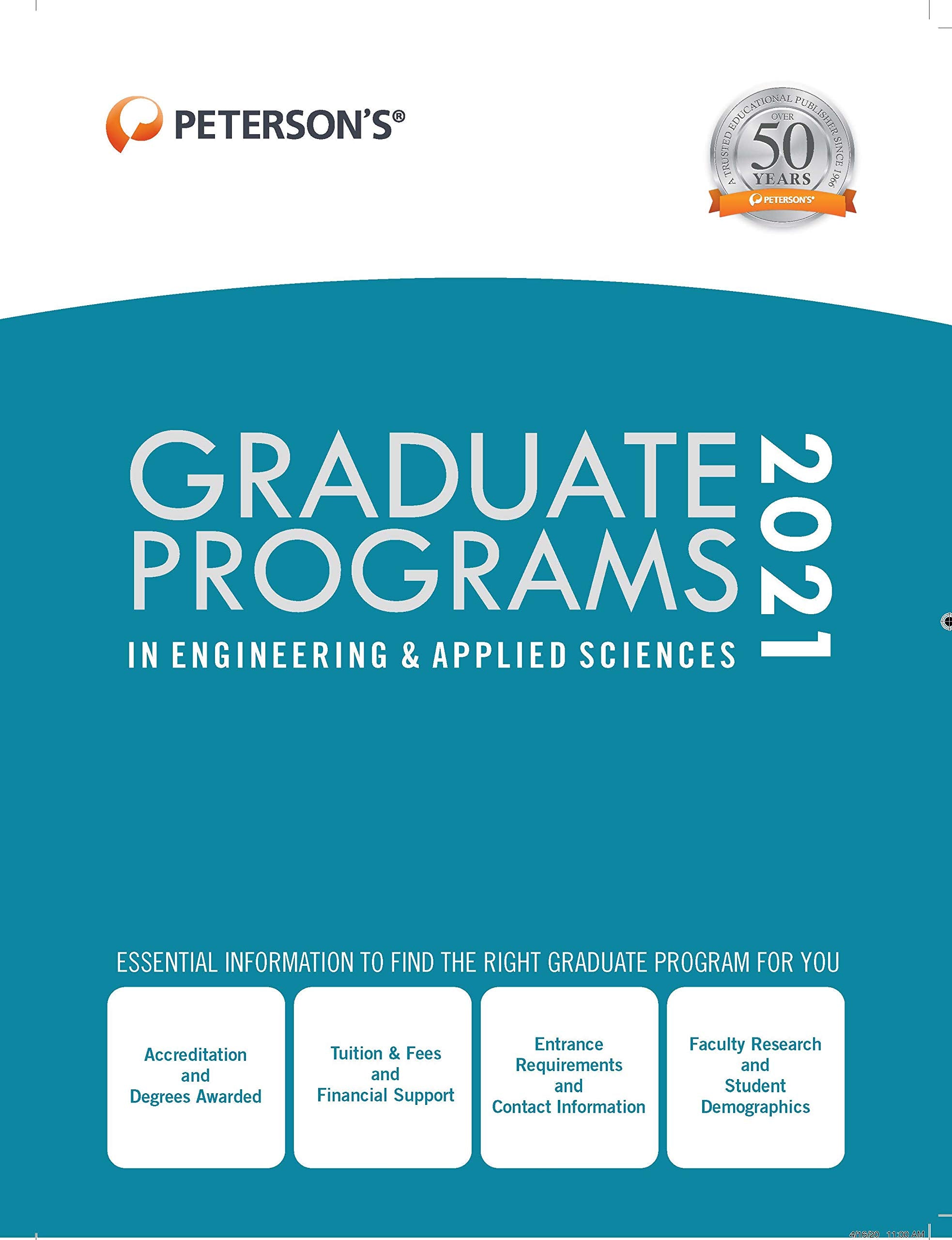 Graduate Programs in Engineering & Applied Sciences 2021 (Peterson's Graduate Programs in Engineering & Applied Sciences),Used
