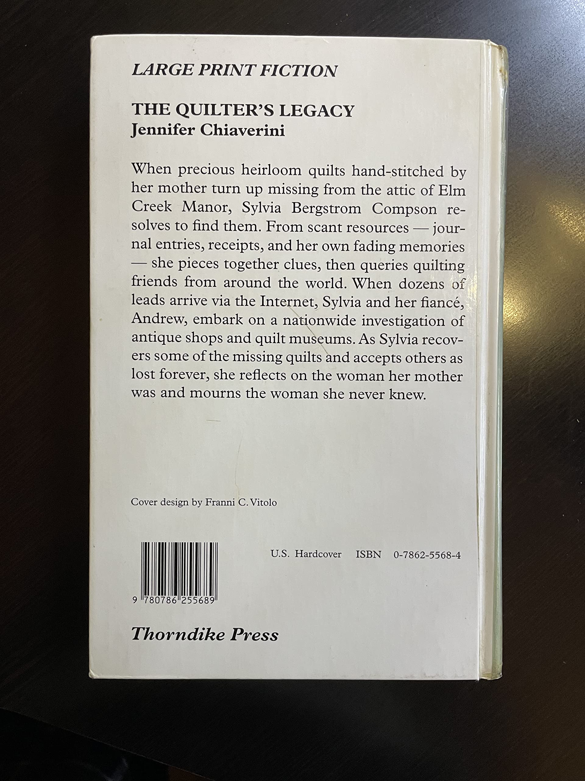 The Quilter's Legacy (Elm Creek Quilts Series #5),Used