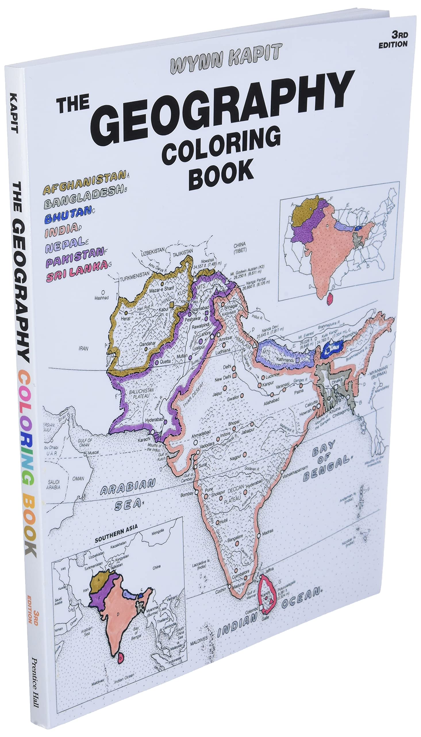 Geography Coloring Book,New