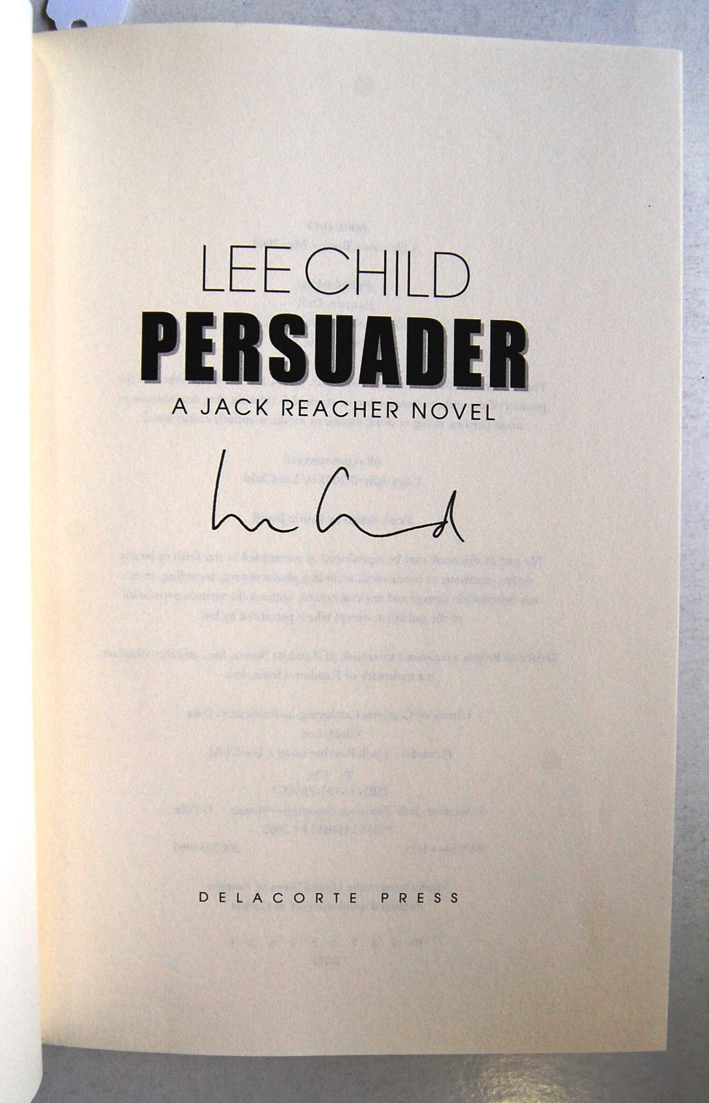 Persuader (Jack Reacher, No. 7),Used