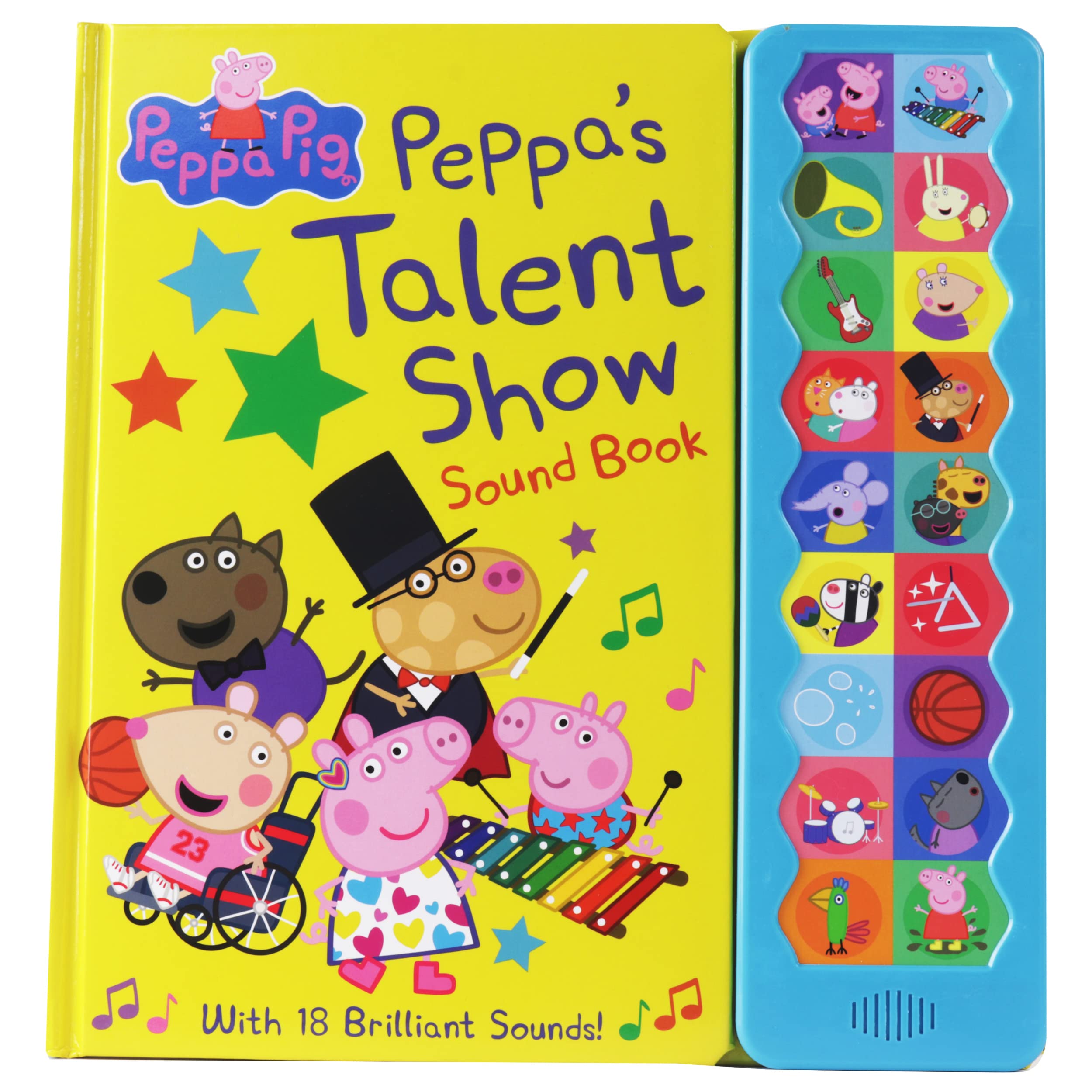 Peppa Pig  Peppa's Talent Show 18Button Interactive Sound Book  Peppa, George, Mummy, Daddy, and More!  PI Kids,Used