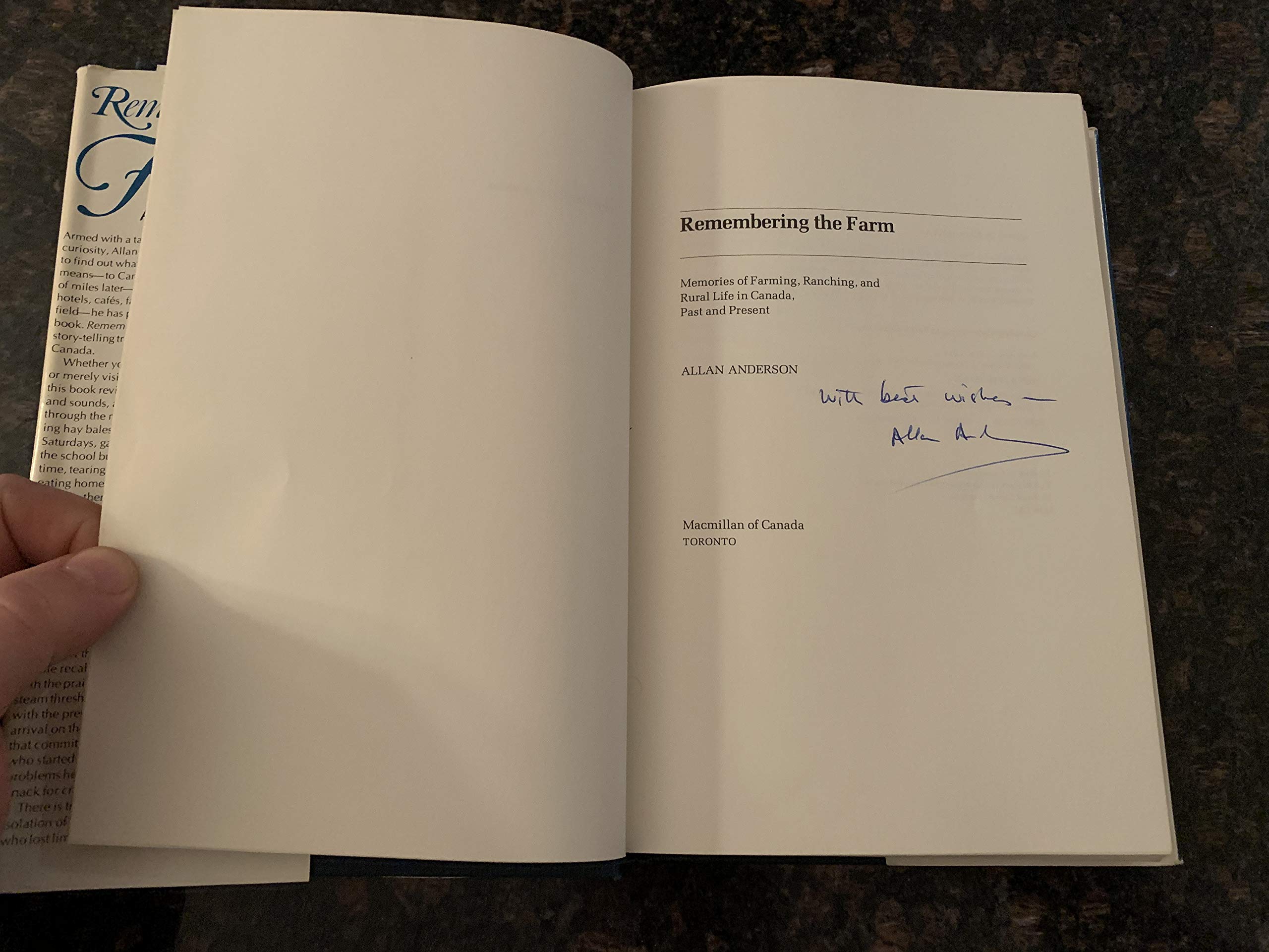 Remembering The Farm: Memories Of Farming, Ranching, And Rural Life In Canada, Past And Present,Used