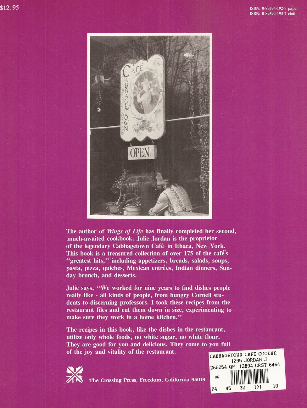 The Cabbagetown Cafe Cookbook,Used