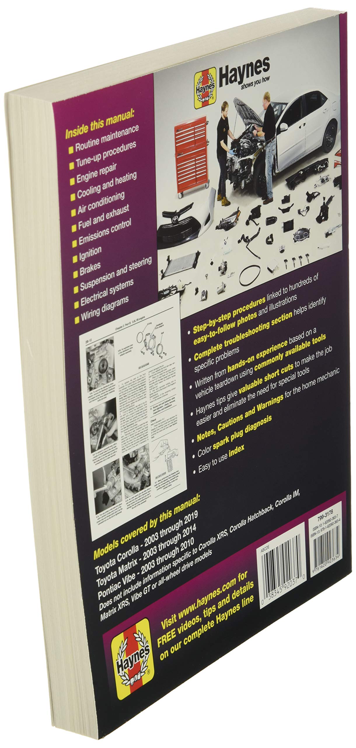 Toyota Corolla 20032011 Repair Manual (Haynes Repair Manual),New