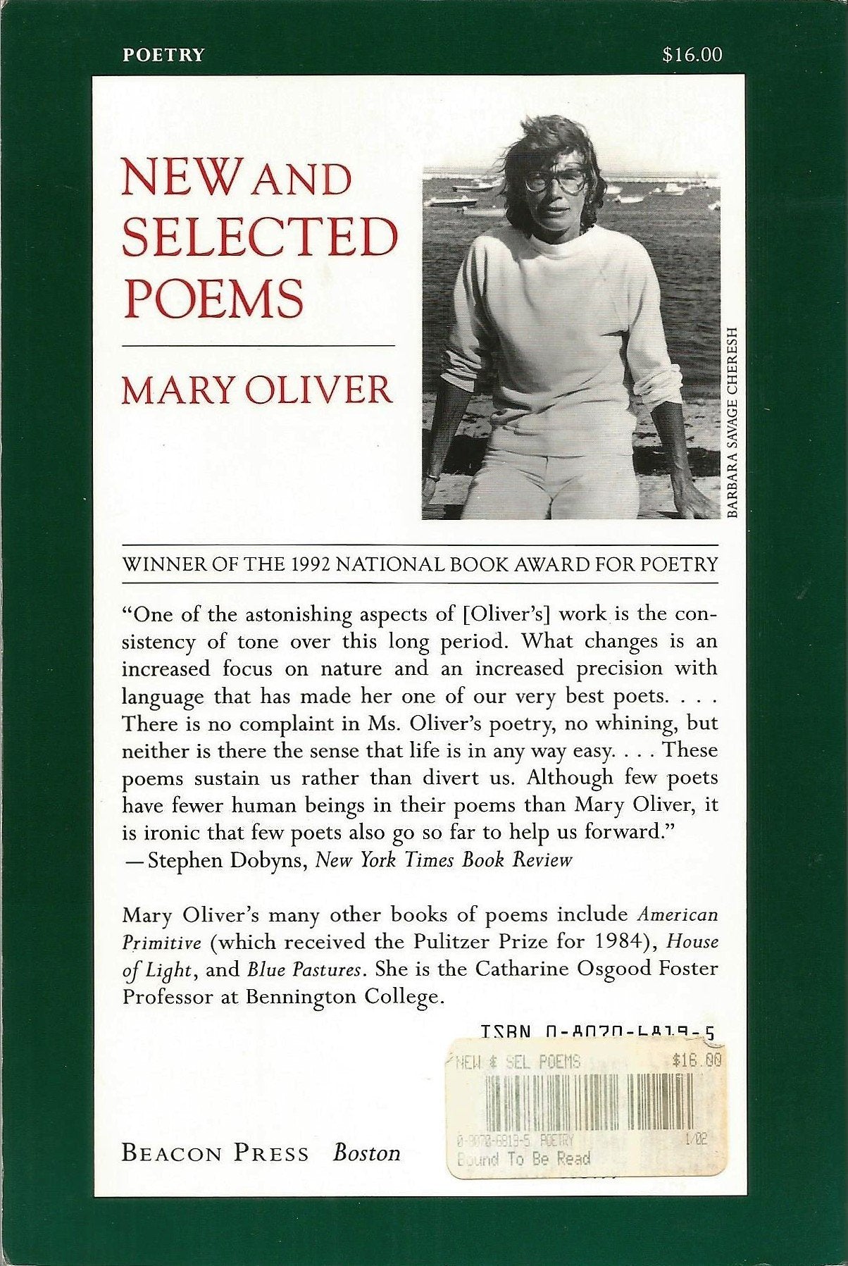 New And Selected Poems,Used