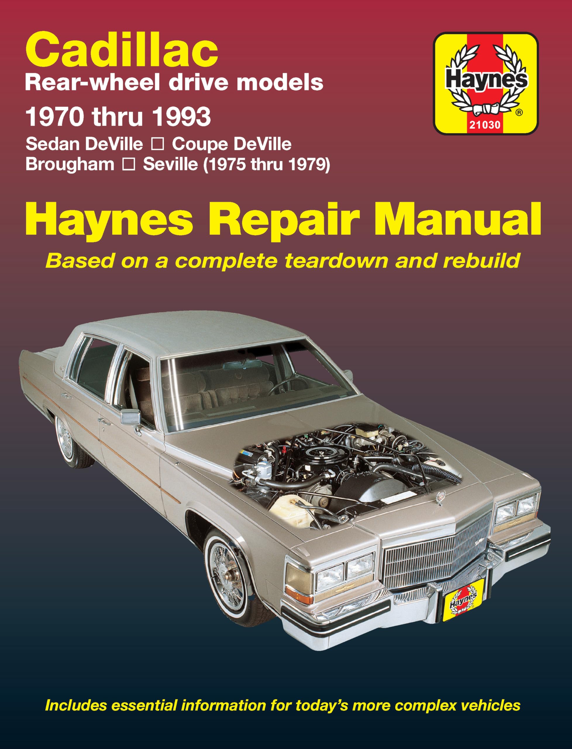 Cadillac RWD (19701993) Haynes Repair Manual (USA) (Paperback),Used