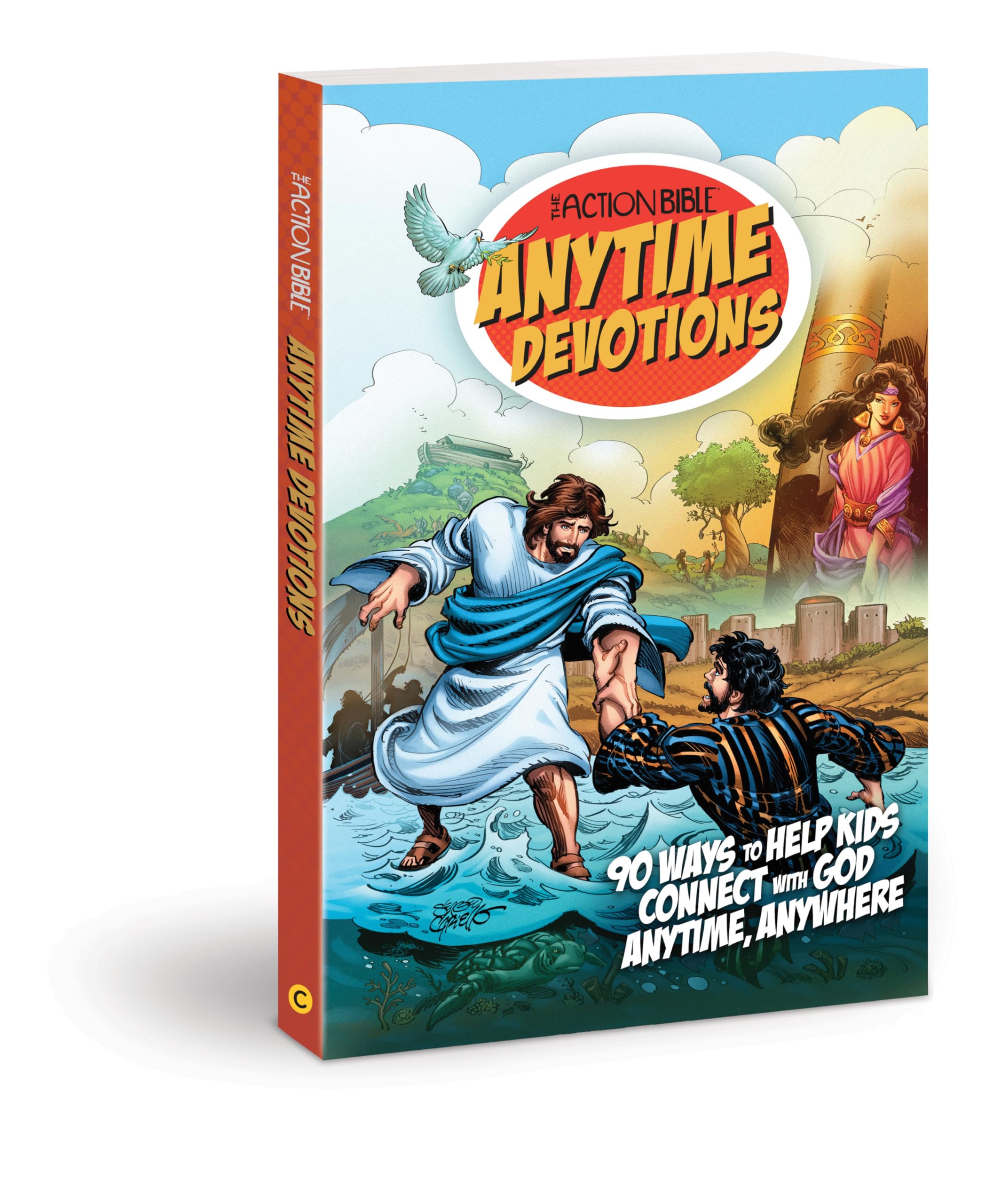 The Action Bible Anytime Devotions: 90 Ways to Help Kids Connect with God Anytime, Anywhere (Action Bible Series),Used