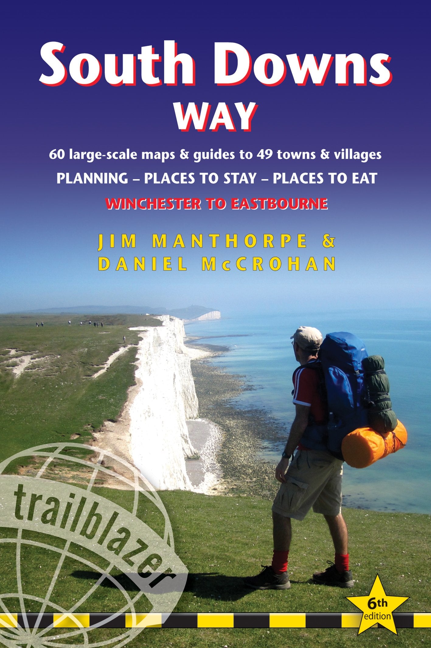 South Downs Way: Winchester to Eastbourne includes 60 LargeScale Walking Maps & Guides to 49 Towns and Villages Planning, P,Used