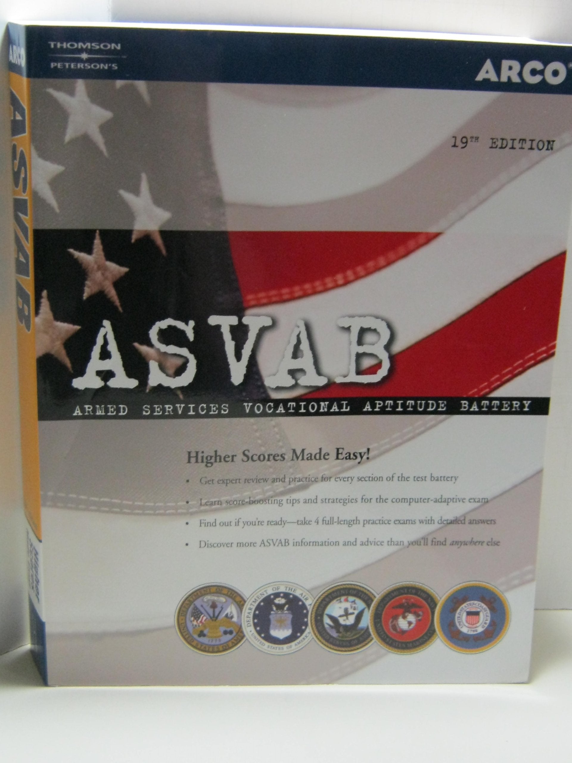 ASVAB 19th Edition (ARCO MILITARY TEST TUTOR),Used