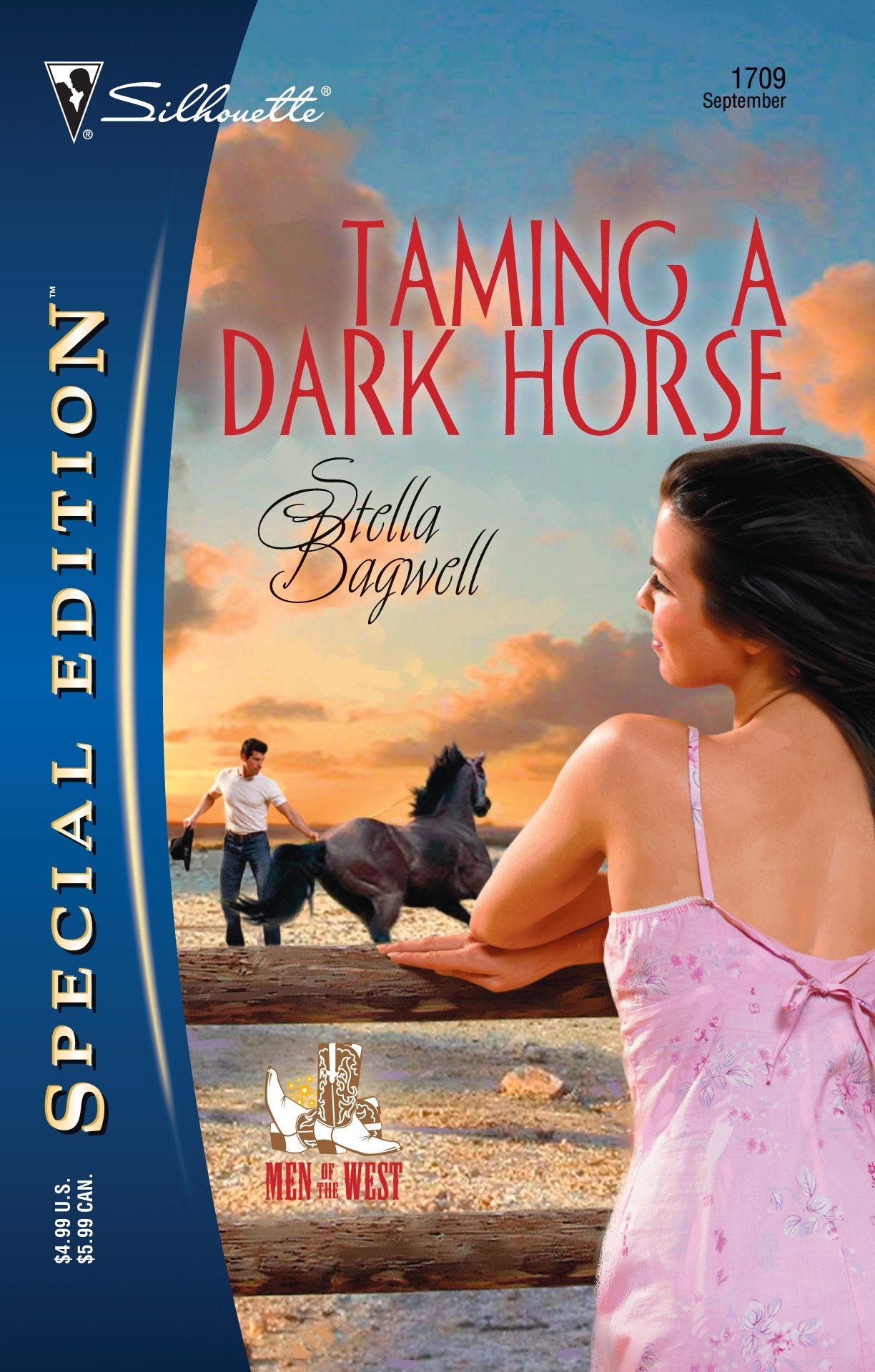 Taming a Dark Horse (Silhouette Special Edition) (Men of the West),Used
