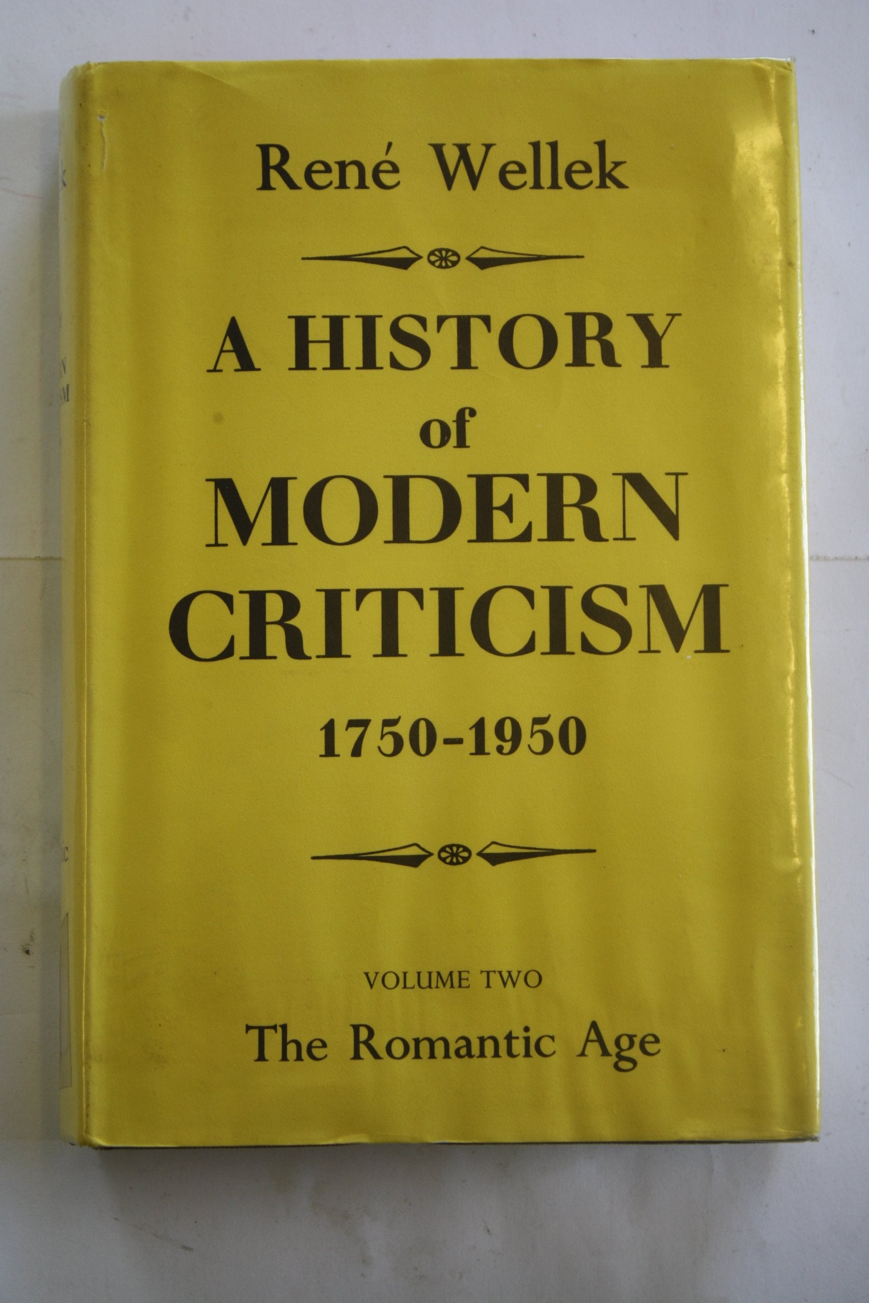 A History of Modern Criticism 17501950: Volume 2, The Romantic Age,Used