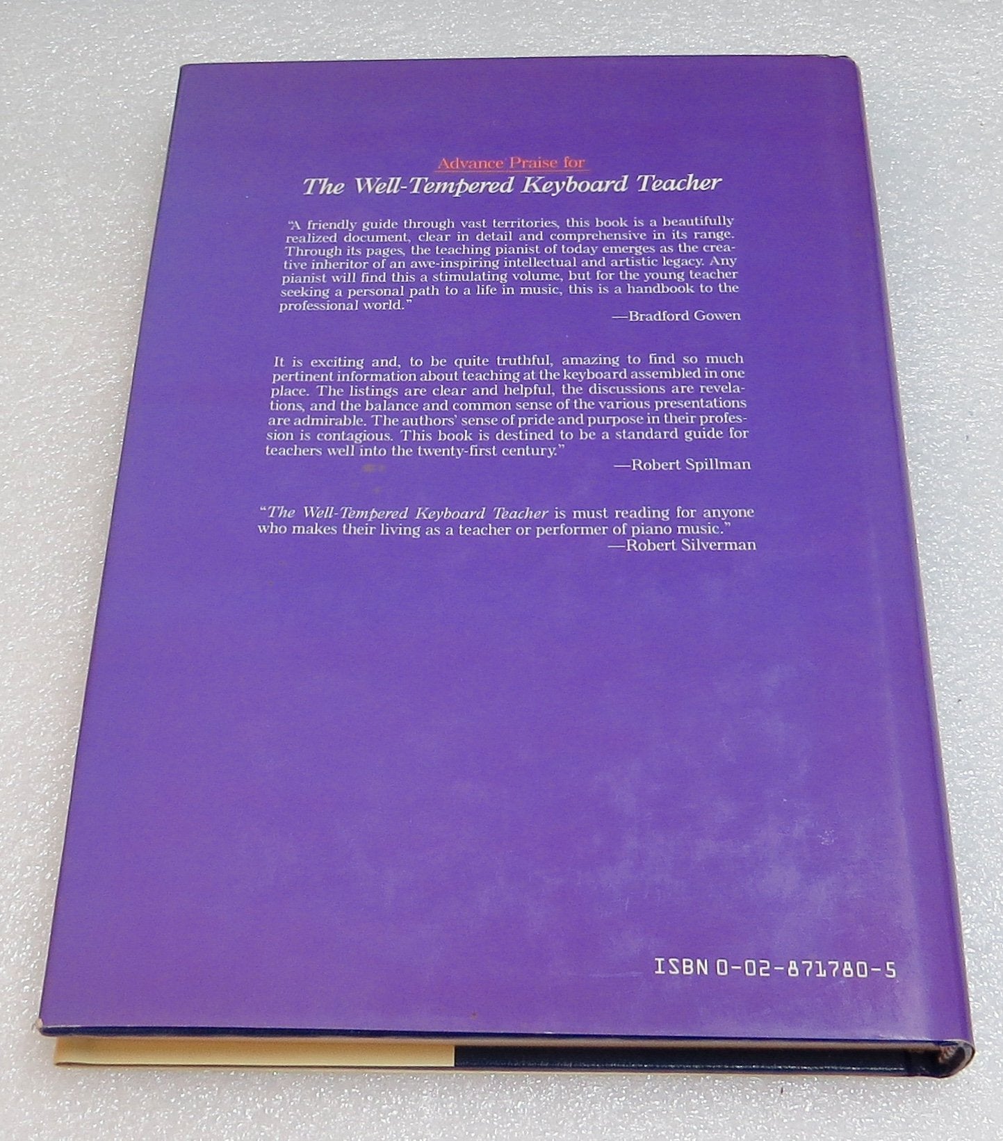 The Welltempered Keyboard Teacher,Used