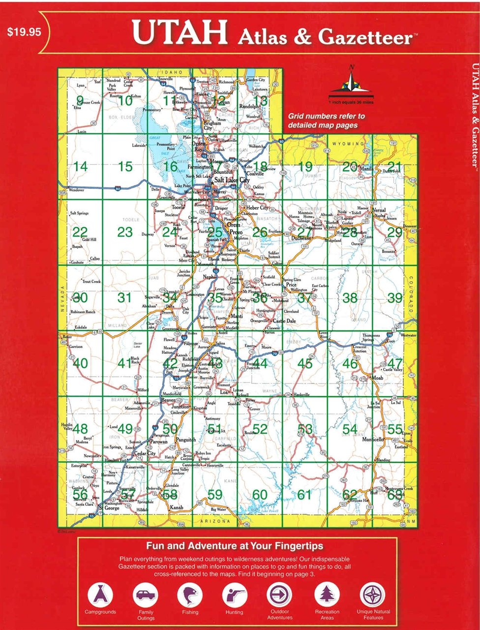 Utah Atlas & Gazetteer (6Th Edition),Used