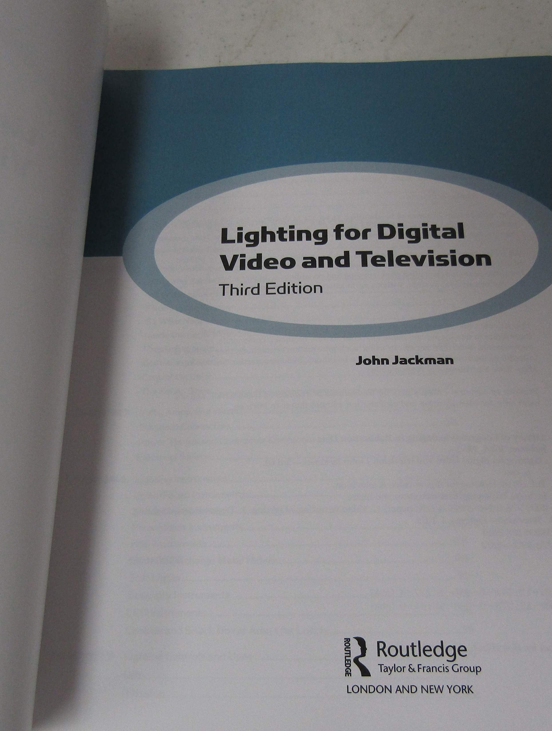Lighting For Digital Video And Television, 3Rd Edition,New