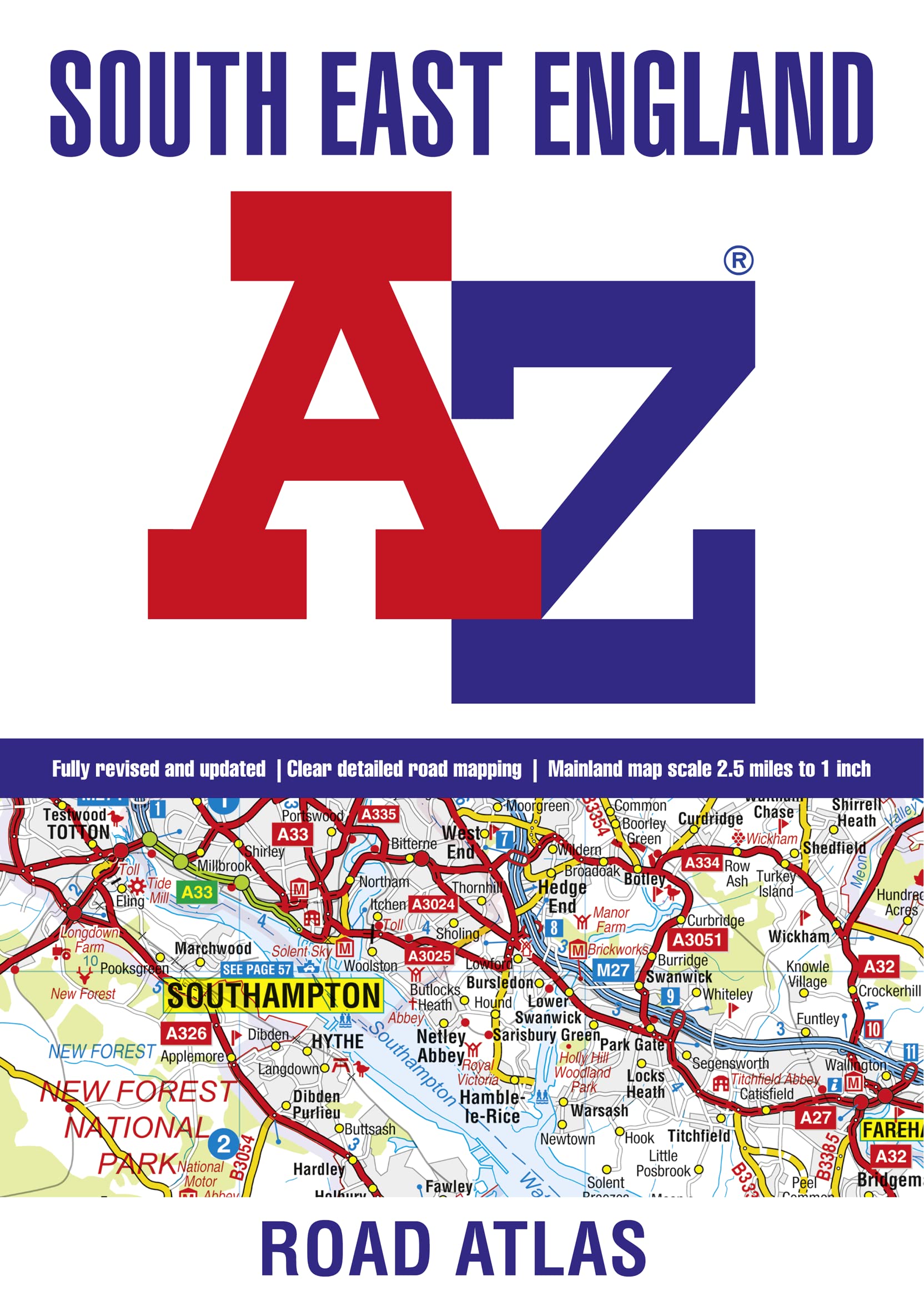 South East England AZ Road Atlas,Used