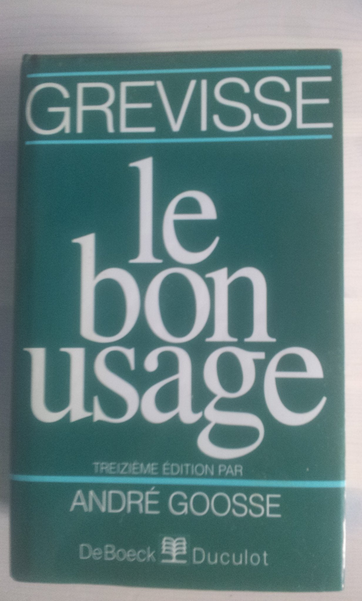Le Bon Usage (French Edition),Used