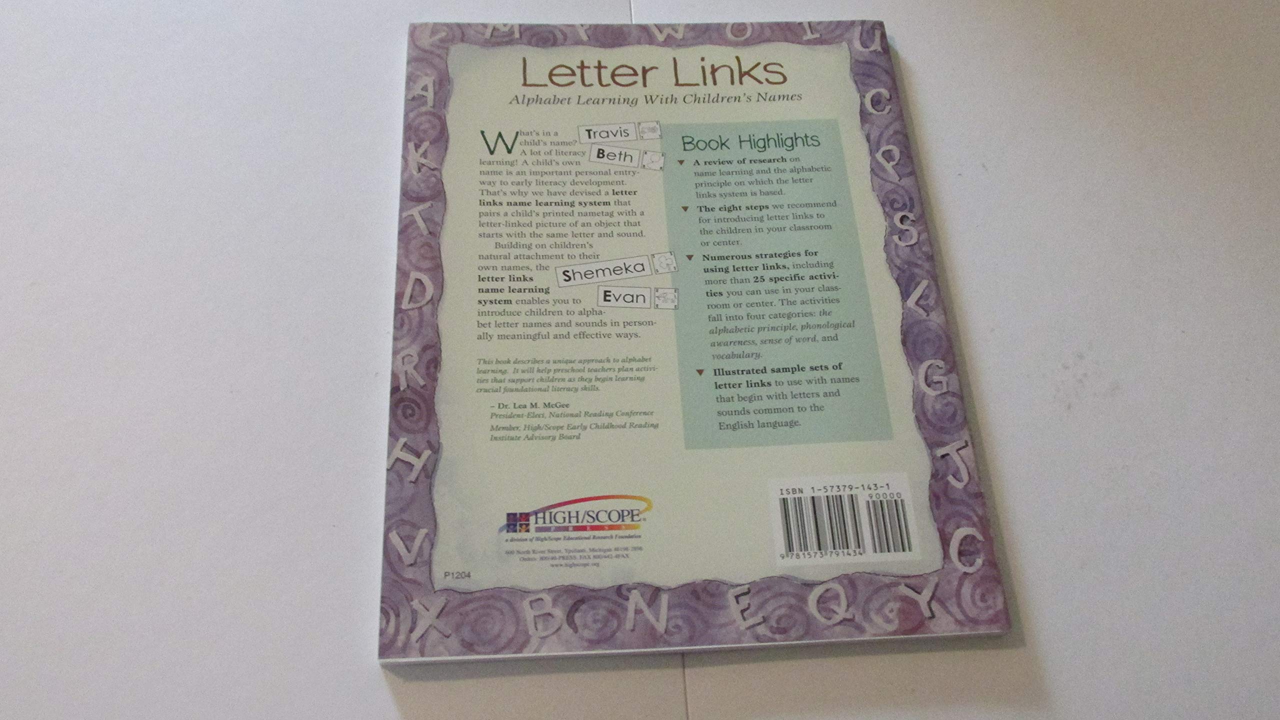 Letter Links: Alphabet Learning With Children's Names,New