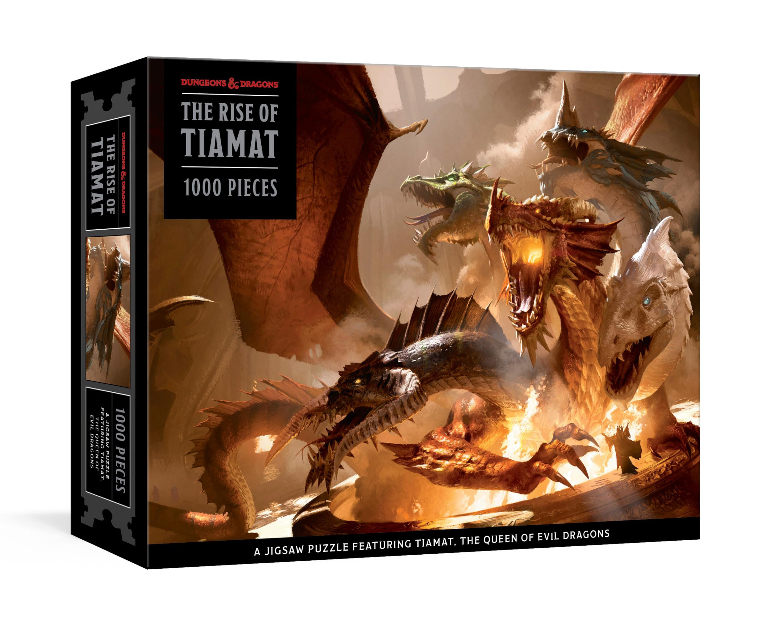 The Rise of Tiamat Dragon Puzzle (Dungeons & Dragons): 1000Piece Jigsaw Puzzle Featuring the Queen of Evil Dragons: Jigsaw Puzz,Used