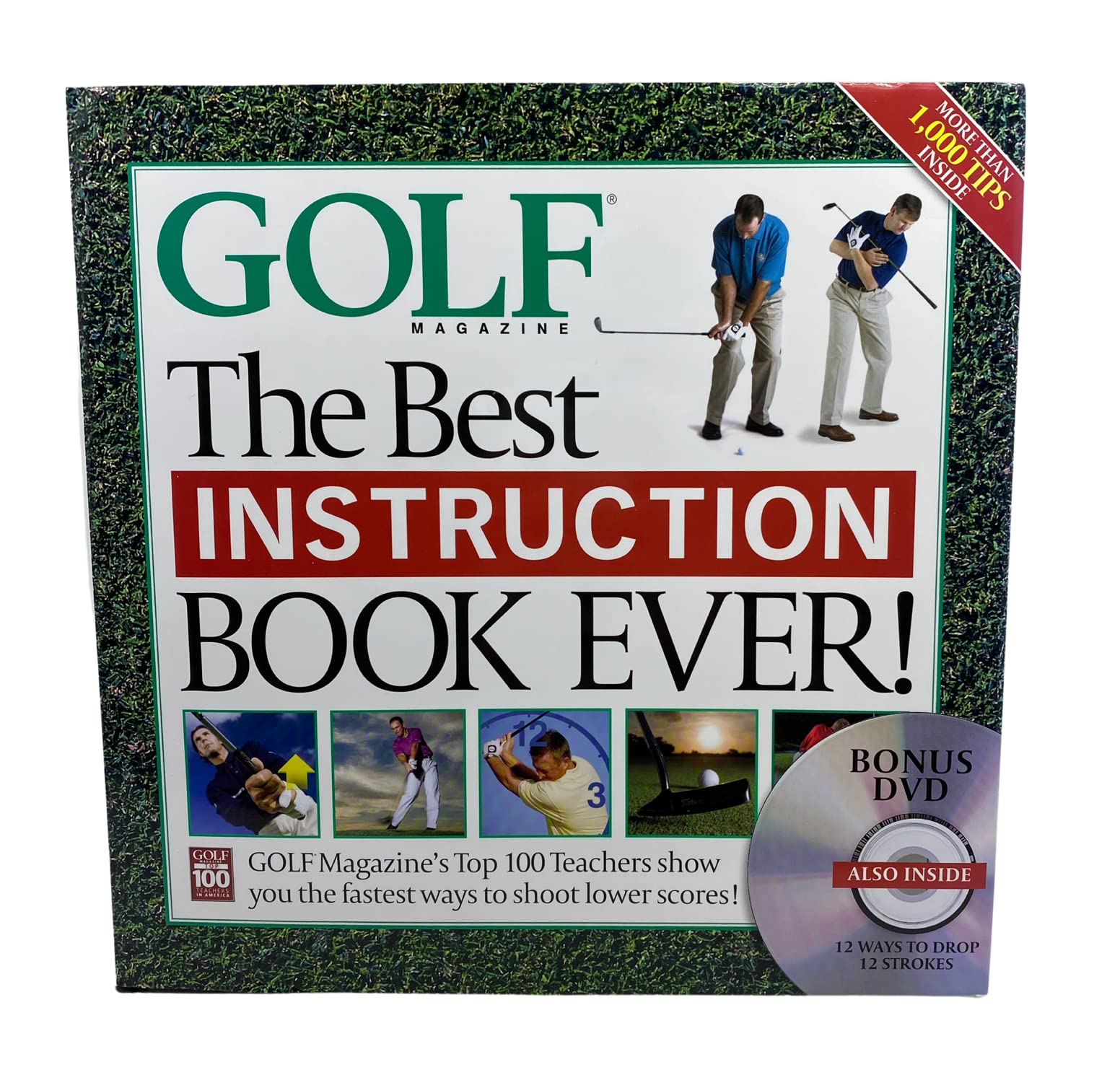 The Best Instruction Book Ever! Golf Magazine's Top 100 Teachers Show You the Fastest Ways to Shoot Lower Scores! (Book + DVD),Used