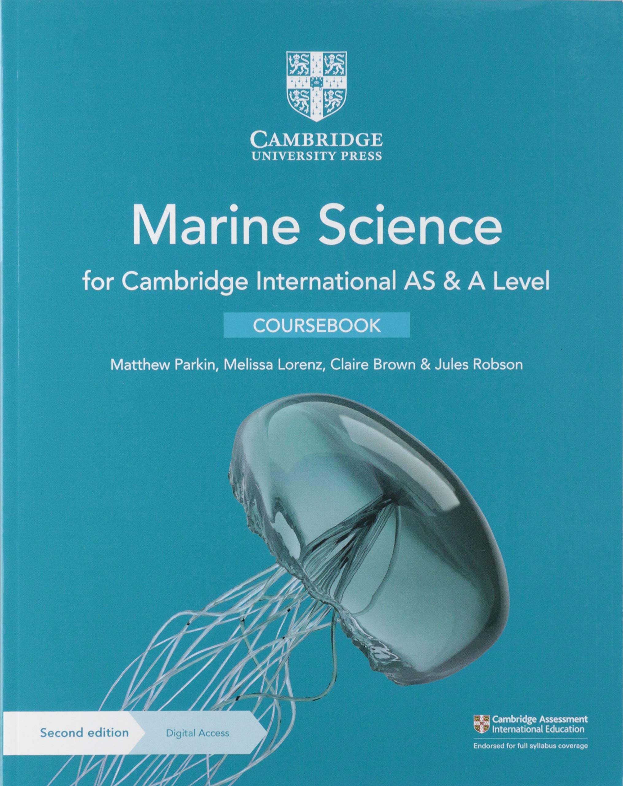 Cambridge International AS & A Level Marine Science Coursebook with Digital Access (2 Years),Used