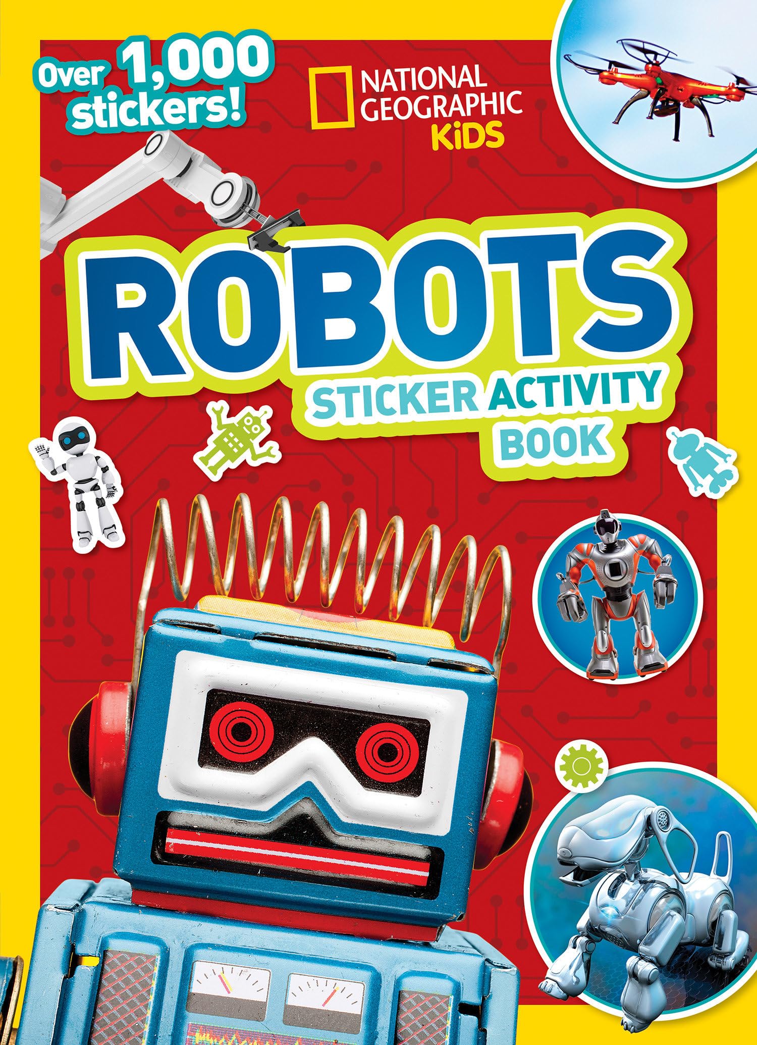National Geographic Kids Robots Sticker Activity Book,Used