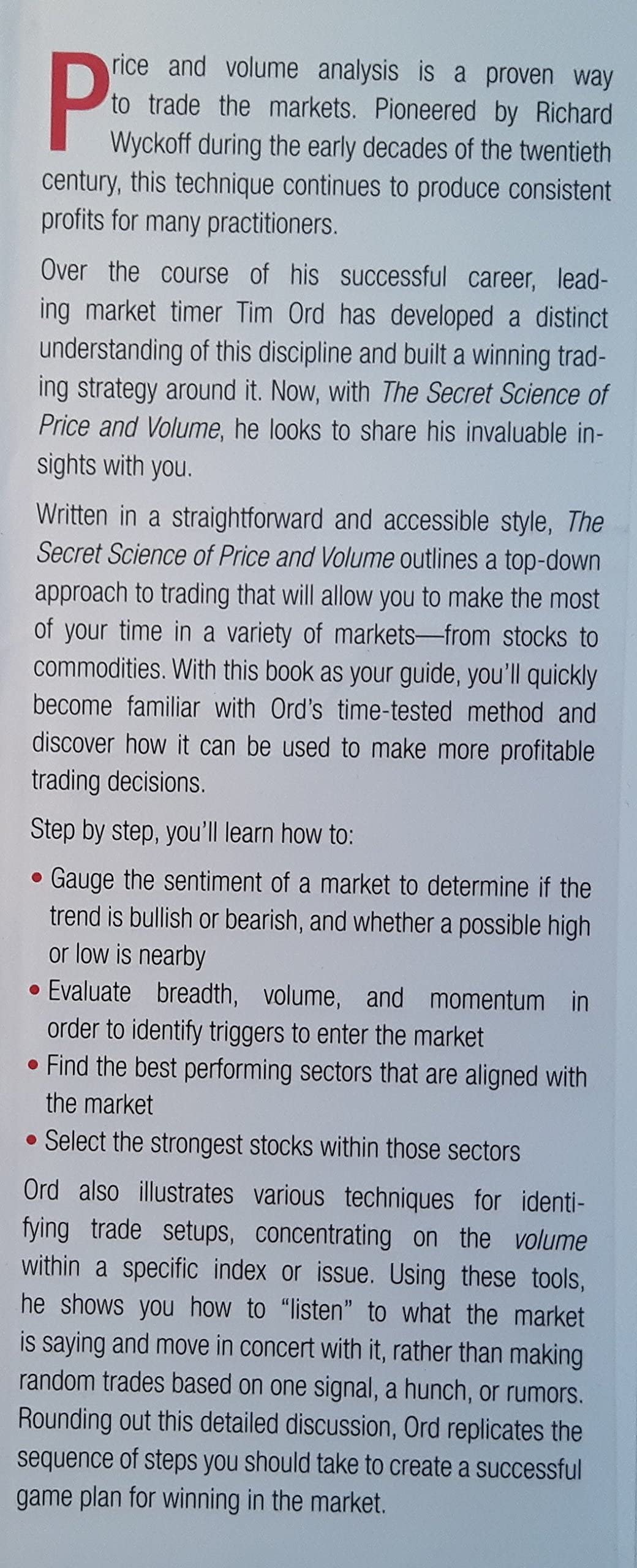 The Secret Science of Price and Volume,New