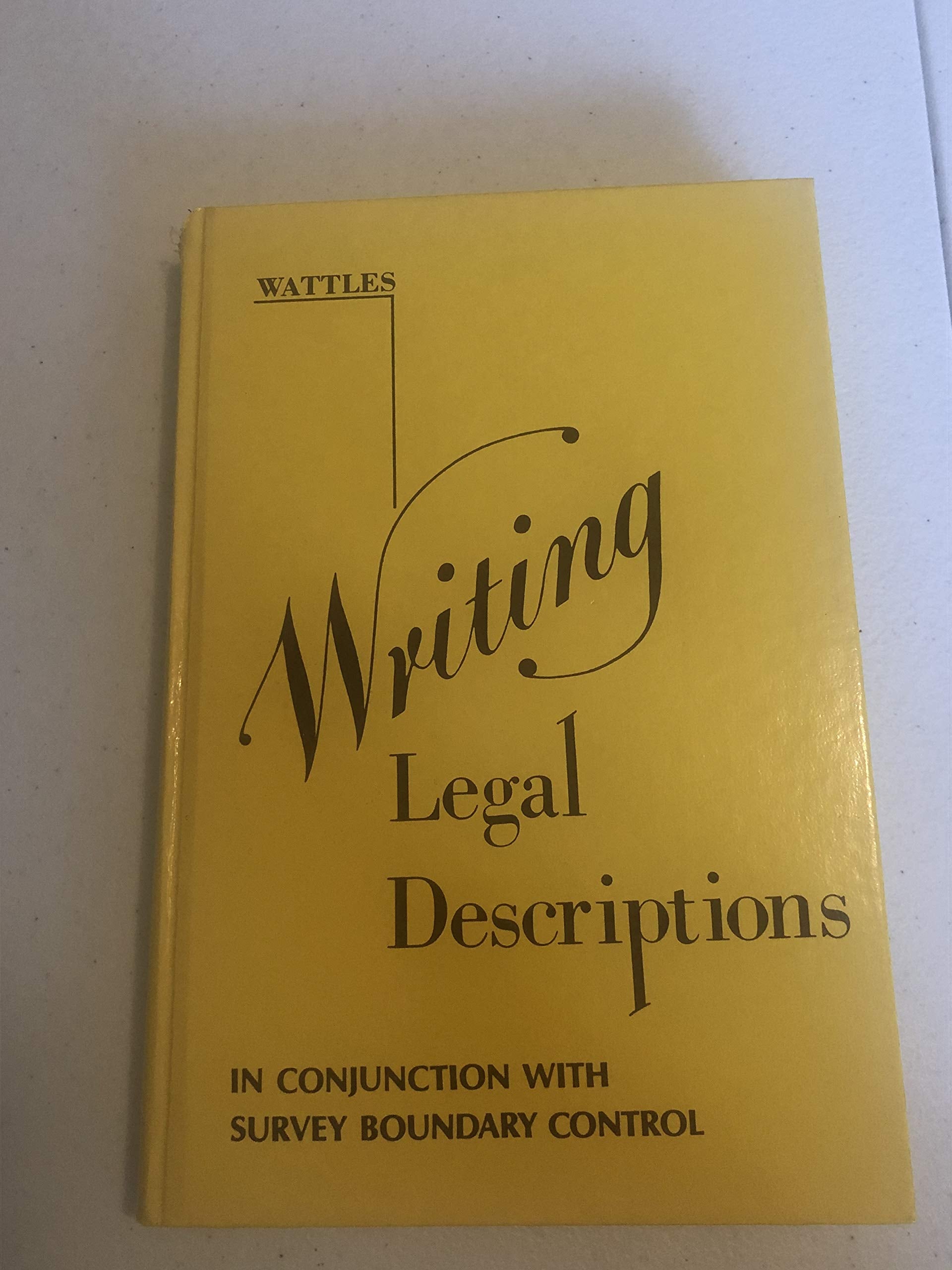 Writing Legal Descriptions,Used