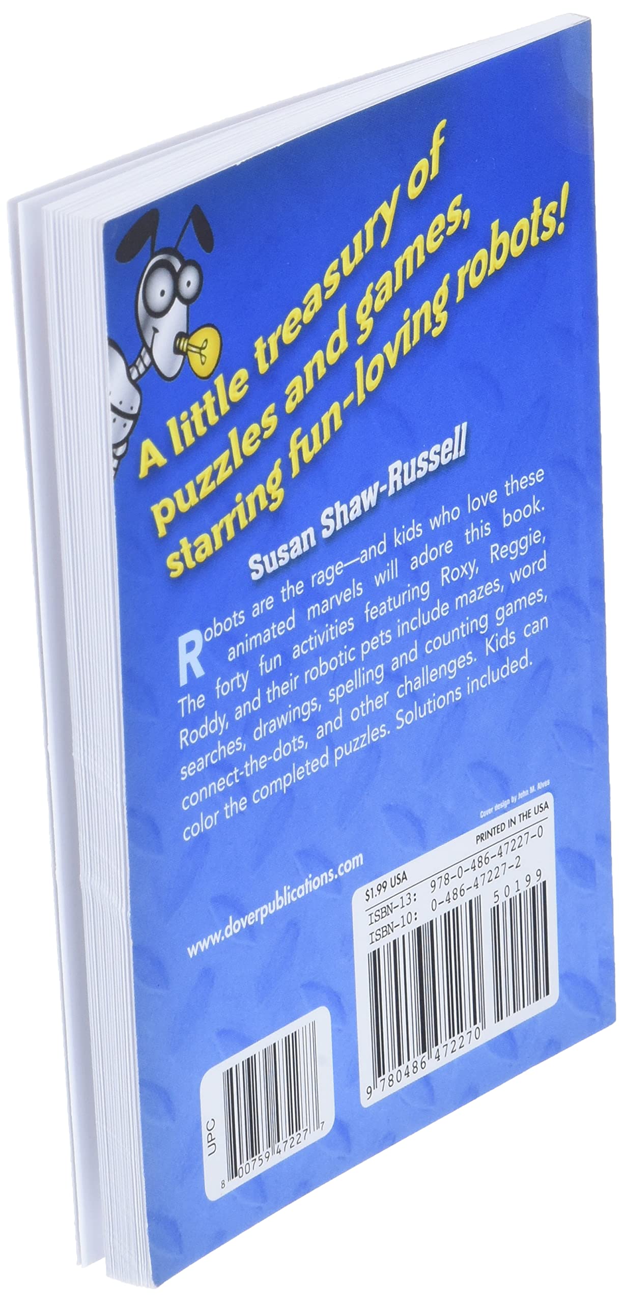 Robots Activity Book (Dover Little Activity Books: Fantasy),Used