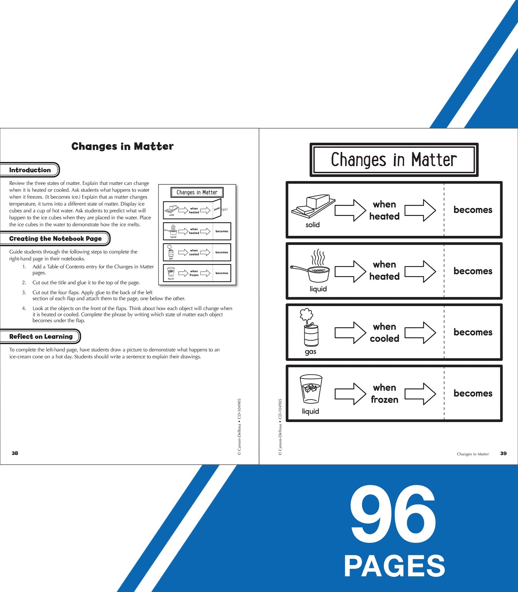 Carson Dellosa 1st Grade Interactive Notebooks, Reproducible Workbook Covering Physical, Space, and Earth Science, Test Prep and,Used