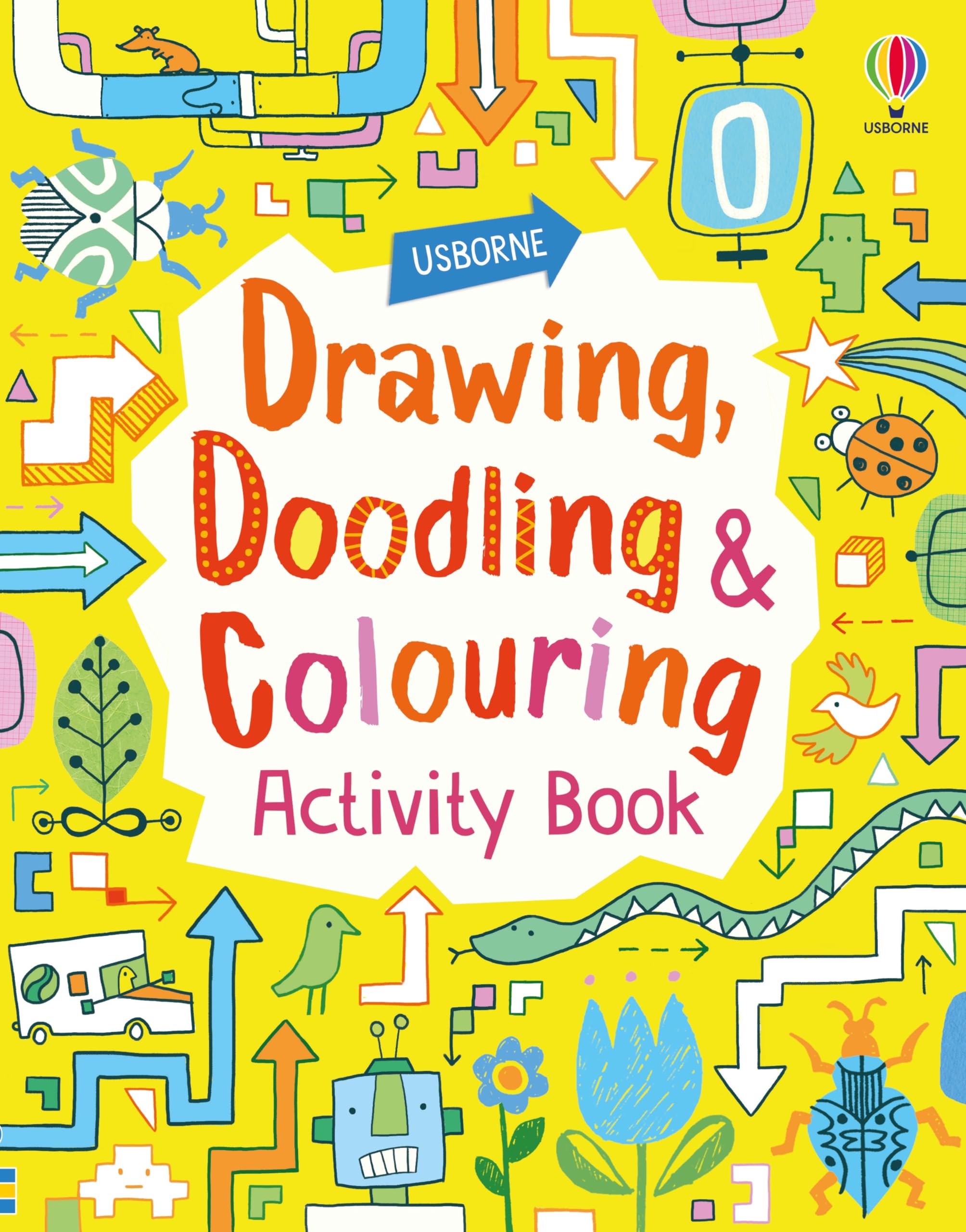 Drawing, Doodling and Coloring Activity Book,New