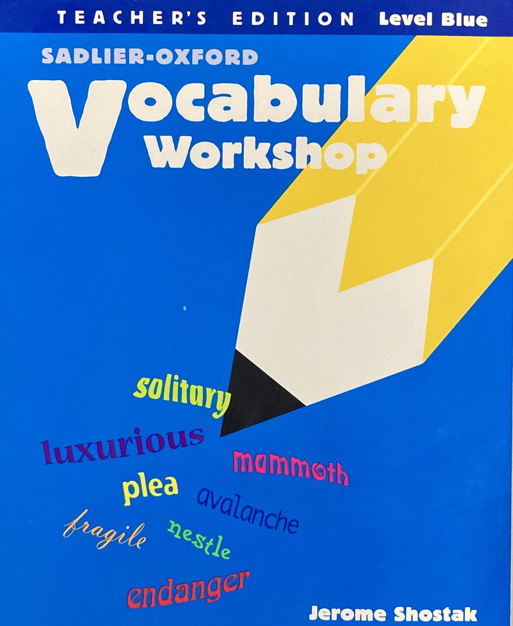 Vocabulary Workshop, Level Blue, Teacher's Edition,Used