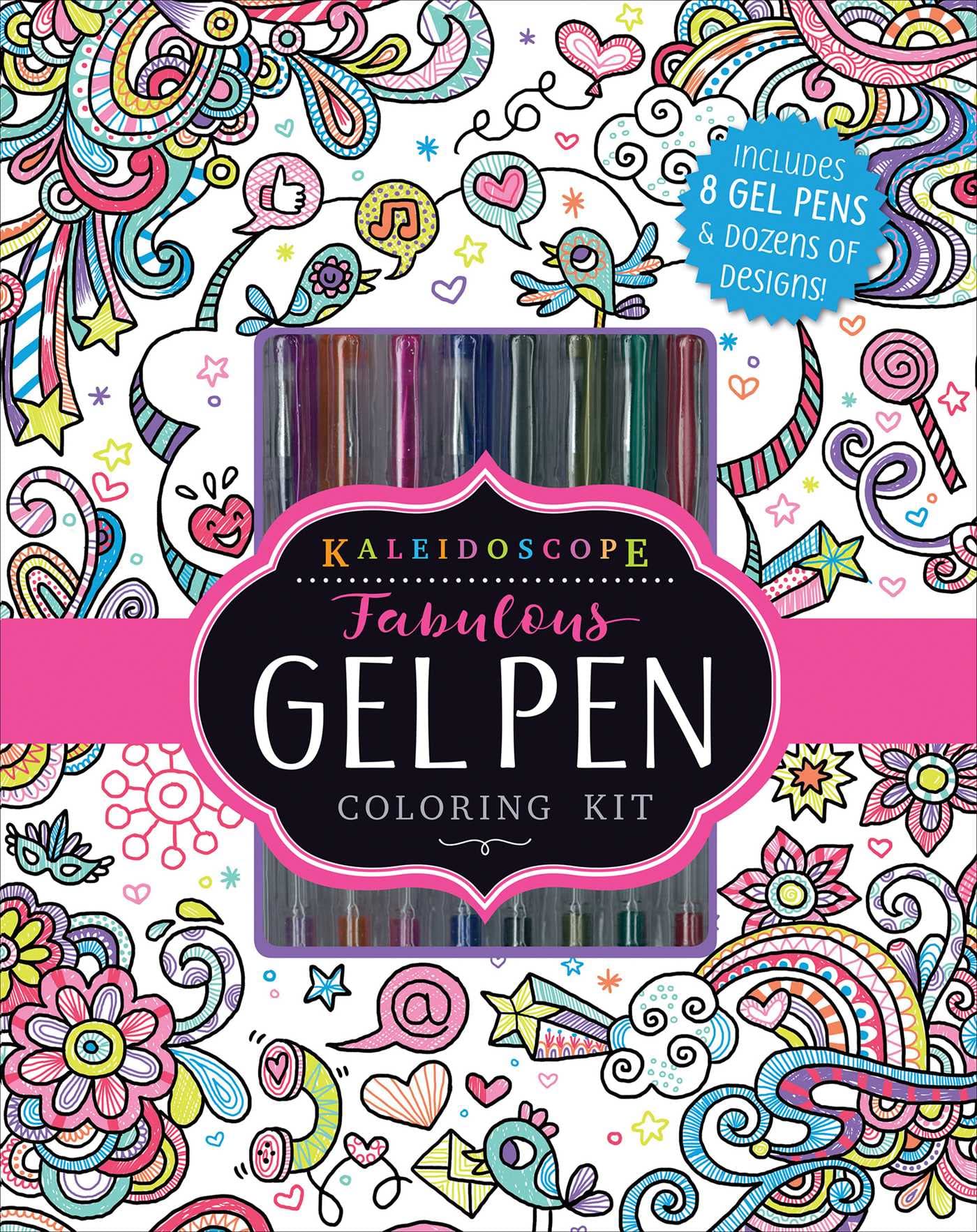 Kaleidoscope: Fabulous Gel Pen Coloring Kit,Used