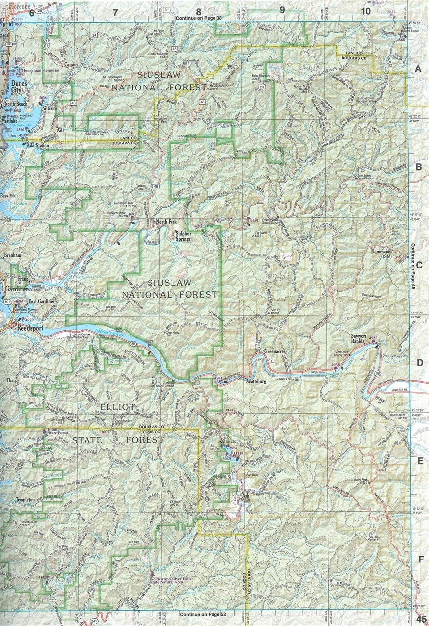 Oregon Atlas & Gazetteer (Delorme Atlas & Gazetteer),Used