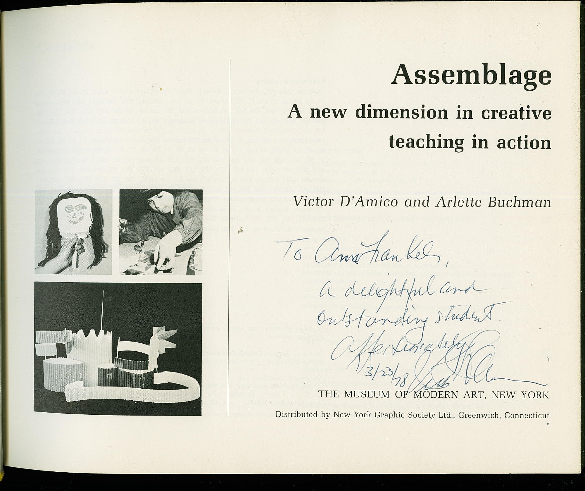 Assemblage: a new dimension in creative teaching in action,Used